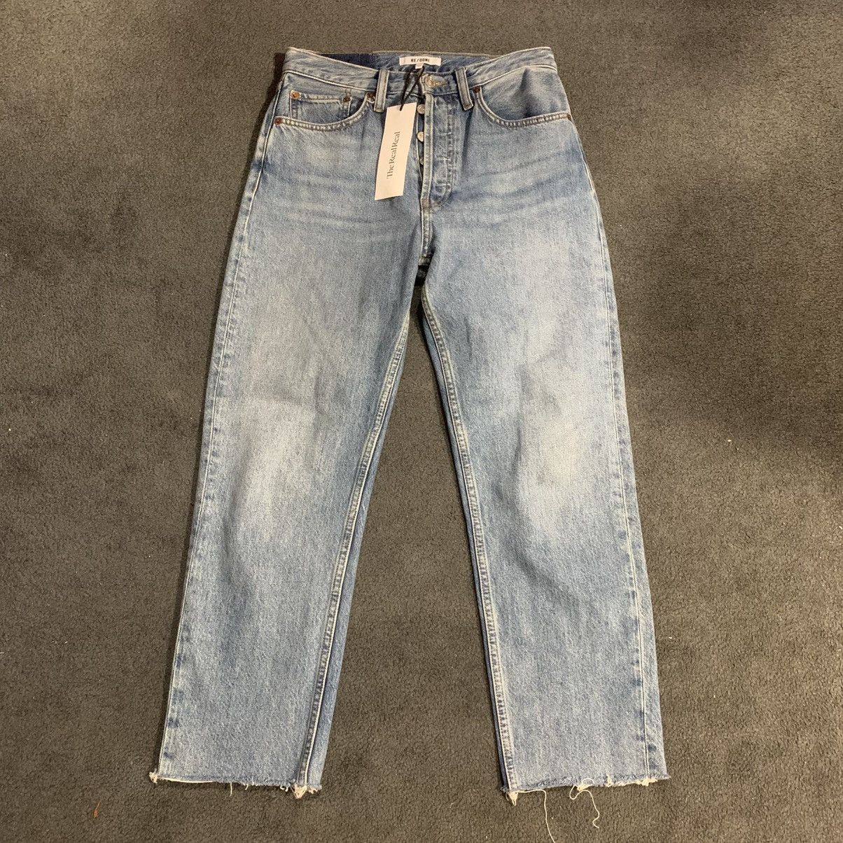 RE/DONE RE / DONE WOMENS STOVE PIPE JEANS Size 27" / US 4 / IT 40 - 3 Thumbnail