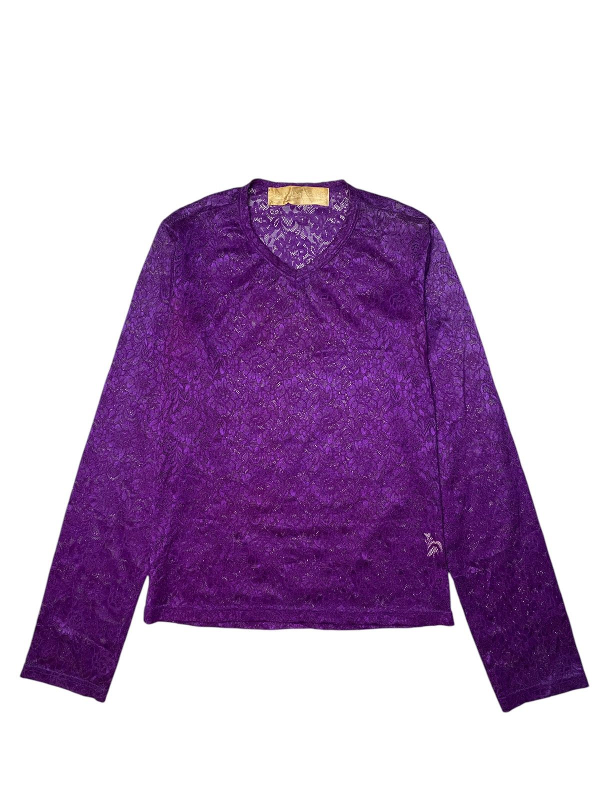 20471120 × Beauty Beast 2000's Beauty:Beast Floral Mesh Longsleeve Size US S / EU 44-46 / 1 - 1 Thumbnail