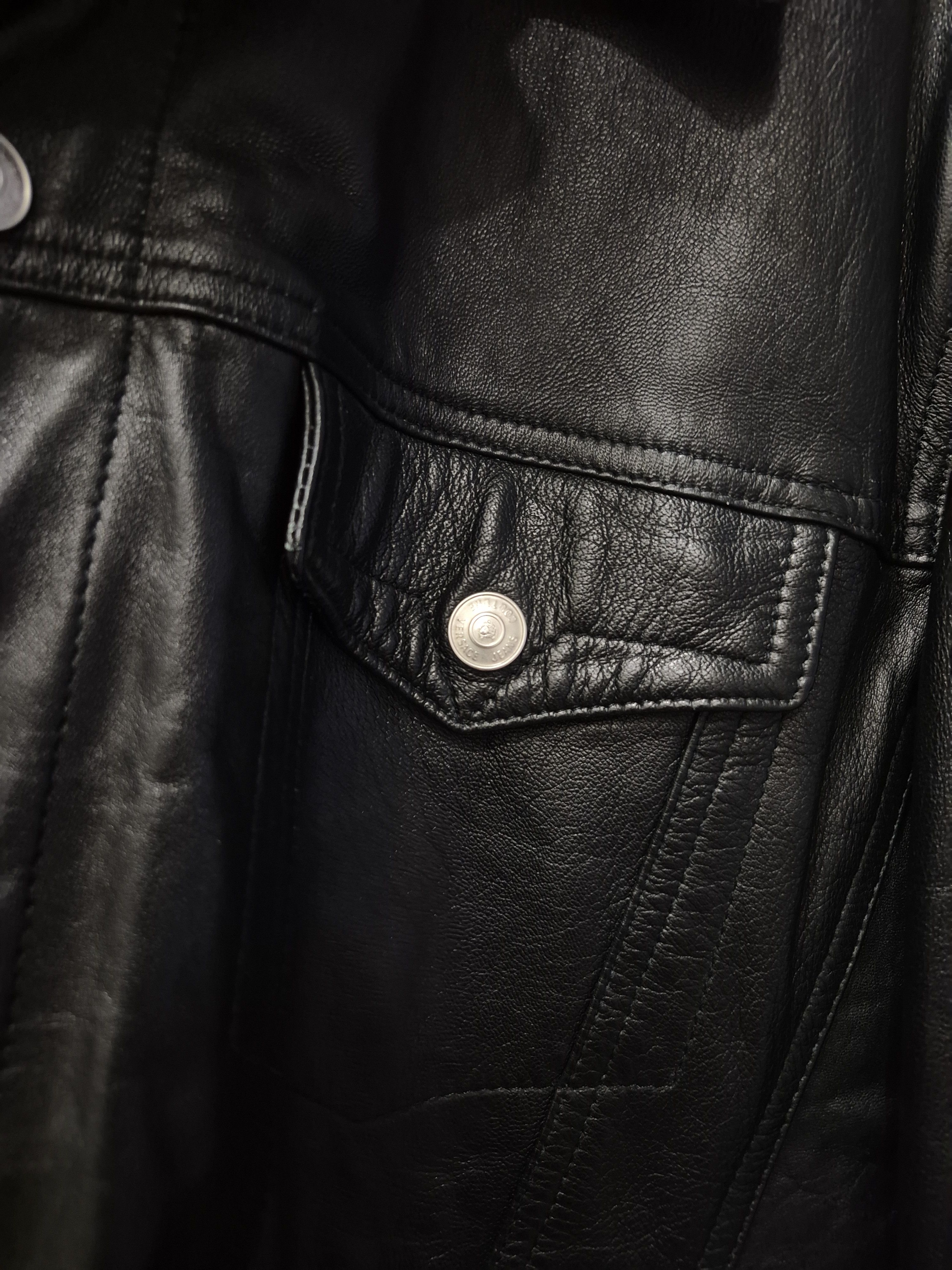 Versace Versace men leather trucker style jacket Size US XL / EU 56 / 4 - 2 Thumbnail