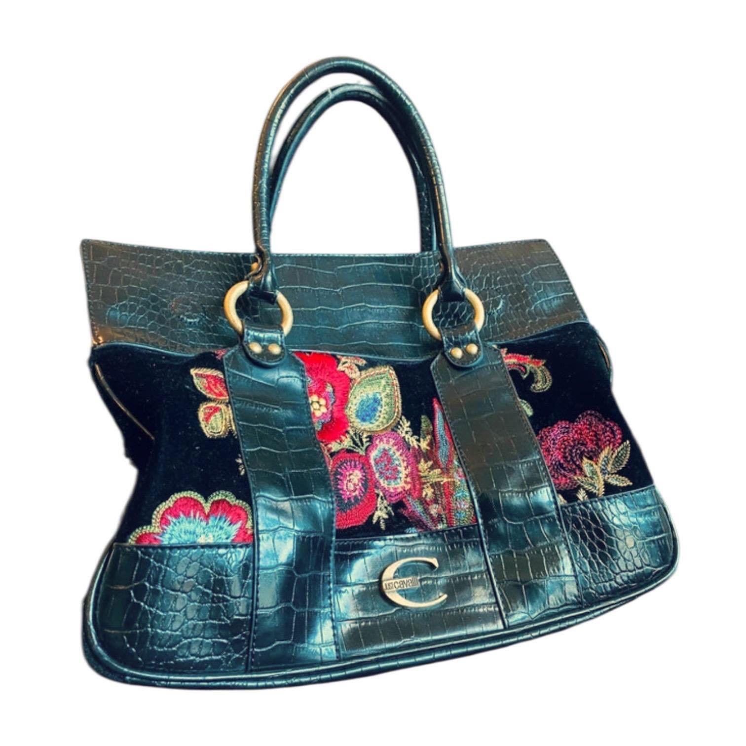 Roberto Cavalli The Cavalli Embroidered Medium Bag Size ONE SIZE - 1 Thumbnail