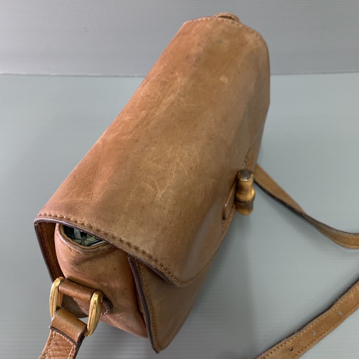 Gucci Gucci Bamboo Leather Vintage Slingbag Size ONE SIZE - 8 Thumbnail