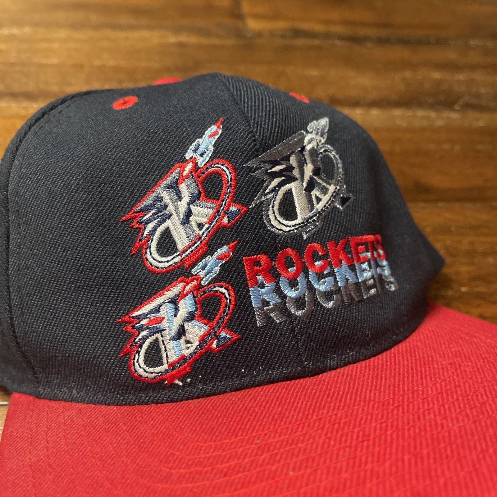 Vintage Houston Rockets Vtg Pro Player Polyester/Wool Snapback Hat Size ONE SIZE - 2 Thumbnail