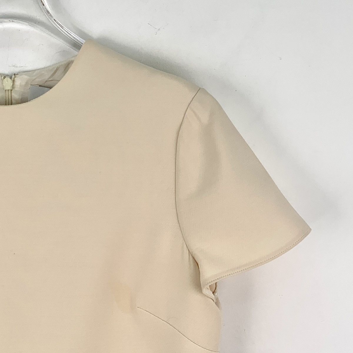 Valentino Valentino Color-blocked Bow Wool Short Sleeve Dress K26WX Size XL / US 12-14 / IT 48-50 - 3 Thumbnail
