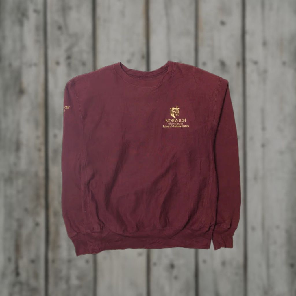 Vintage Norwich University Class of 2007 Sweatshirt XL Red Long Sleeve Vintage Original Mens Boys Womens Size US XXL / EU 58 / 5 - 1 Thumbnail