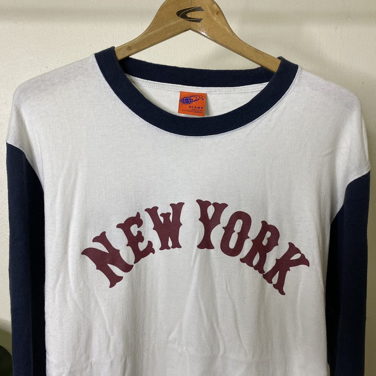 Beams Plus × Beauty Beast × Japanese Brand Beams Japan New York Double Sided Spell Out LS Size US M / EU 48-50 / 2 - 2 Thumbnail