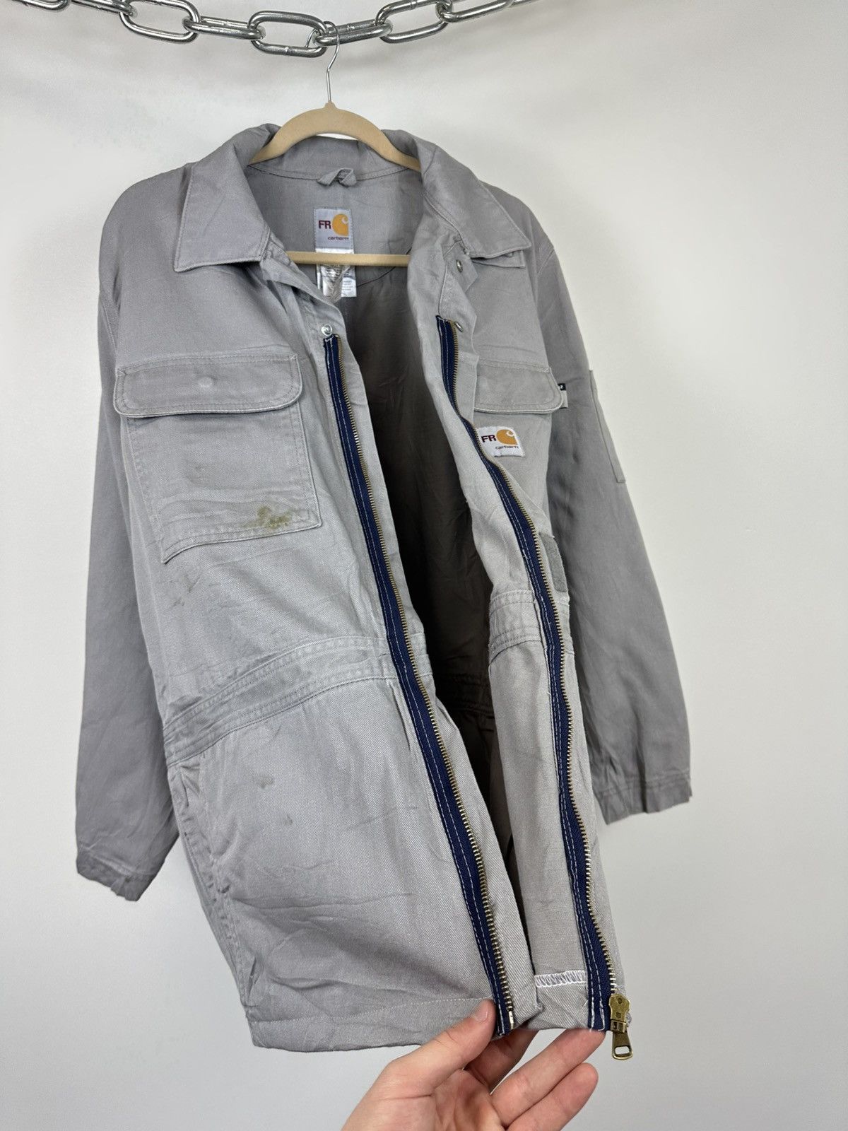 Carhartt Vintage Carhartt Flame Resistant Utility Work Detroit Jacket Size US L / EU 52-54 / 3 - 13 Thumbnail