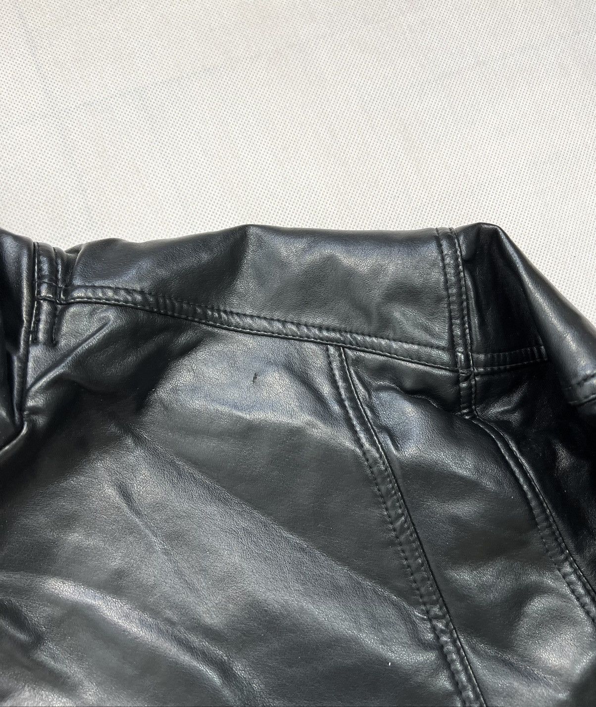 Vintage Leather Jacket Reportage REA Vintage Black Size US XL / EU 56 / 4 - 4 Thumbnail