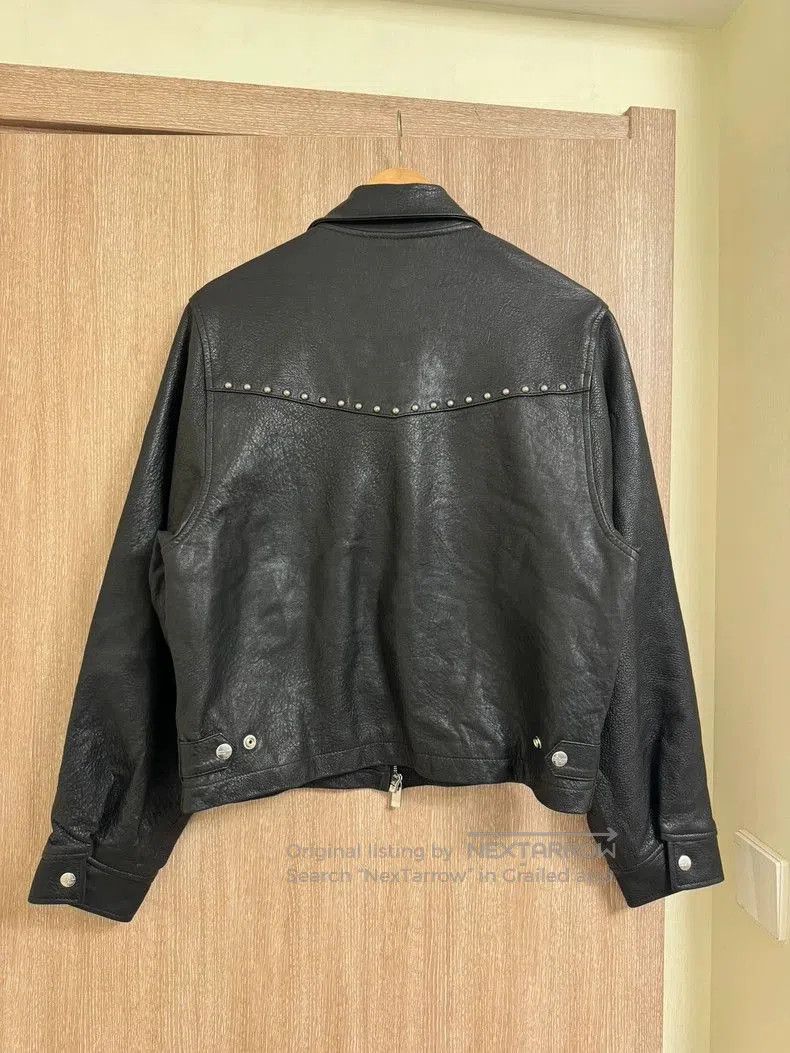 Enfants Riches Deprimes Black Leather Jacket with Silver Studs. Size US M / EU 48-50 / 2 - 2 Thumbnail