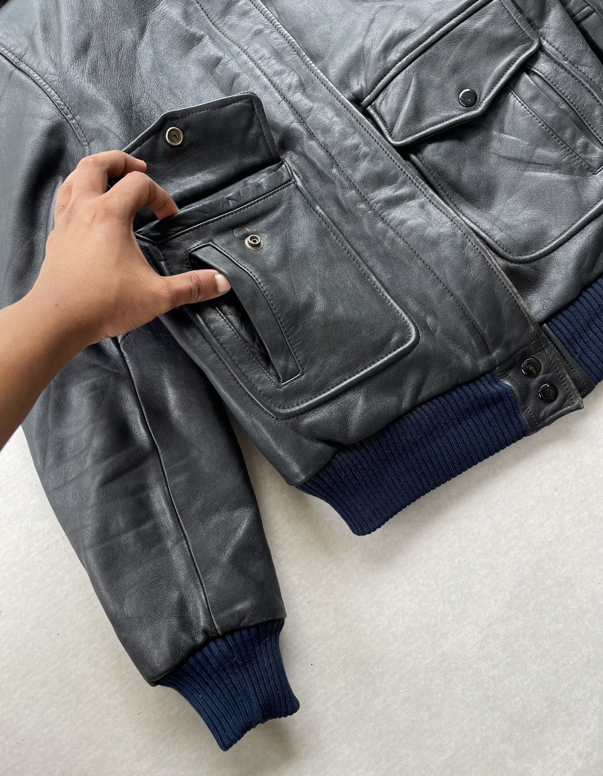 The Real McCoy's 🔥Vintage Us Air Force Genuine Leather Flight Bomber Jacket Size US S / EU 44-46 / 1 - 9 Thumbnail