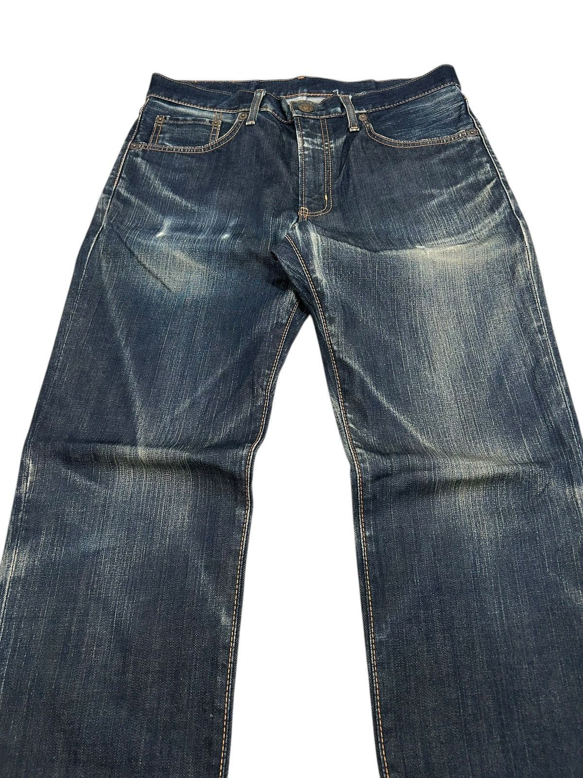 Edwin × Hysteric Glamour × Japanese Brand Edwin Japan 503 Regular Creased Line Whiskers Washed Size US 34 / EU 50 - 4 Thumbnail