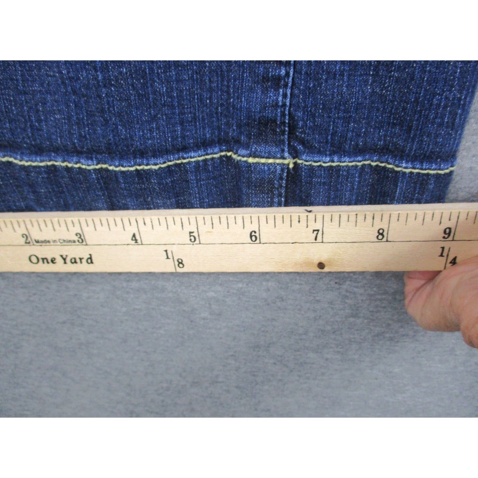 Bill Blass VINTAGE Bill Blass Jeans Flared Bootcut Stretch 10 Women's Comfort Regular Blue Denim 5-Pocket Mens? Girls? Size 32" / US 10 / IT 46 - 6 Thumbnail