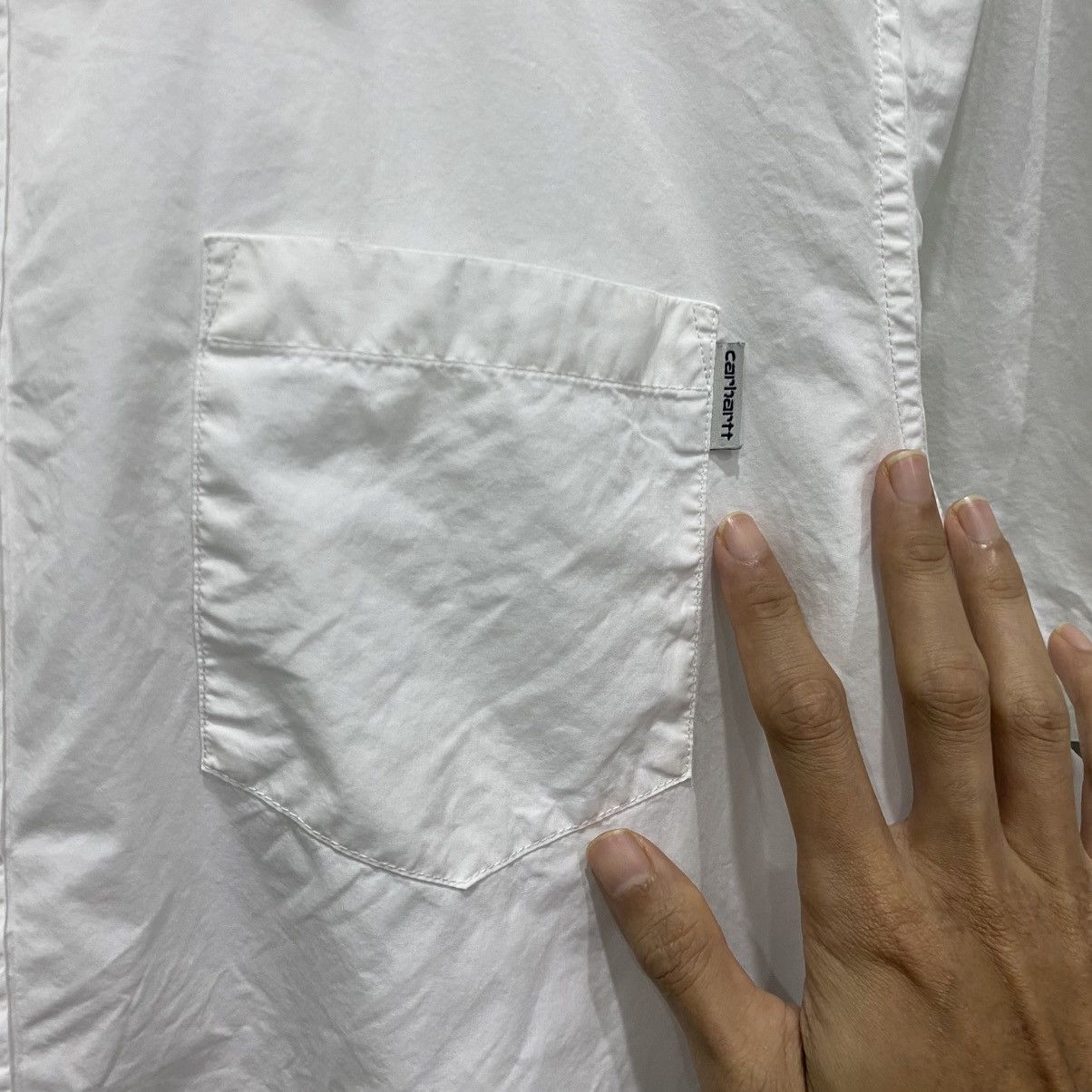 Carhartt Wip CARHARTT WIP White S/S Wesley Shirt - 100% Cotton Workwear Size US L / EU 52-54 / 3 - 5 Thumbnail