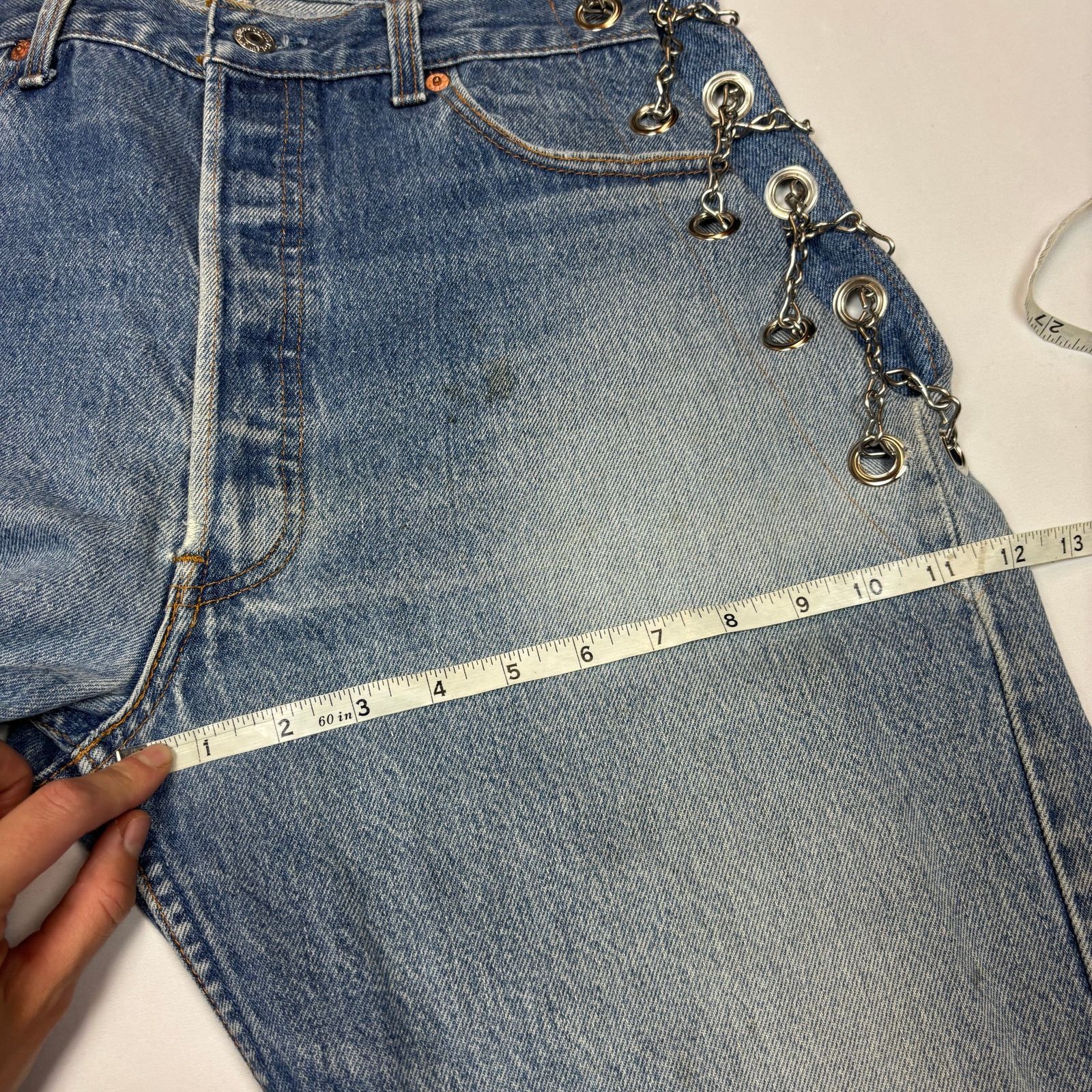 EB Denim EB Denim Chain Vintage 90s Levi's Jeans Straight Large Size 30" / US 8 / IT 44 - 7 Thumbnail