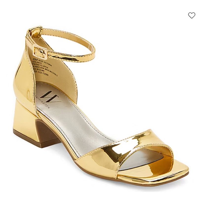 Other Worthington Womens Victoria Block Heel Pumps Gold Size 6.5M Size US 6.5 / IT 36.5 - 1 Thumbnail