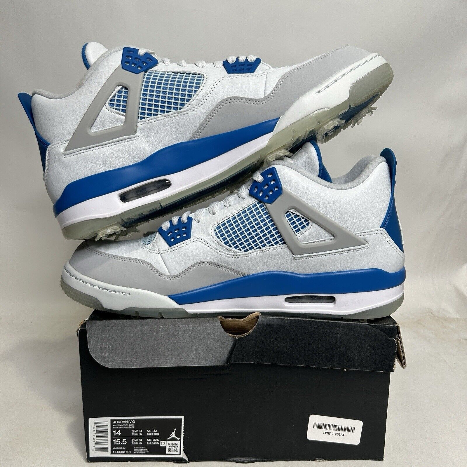 Nike Nike Shoes Air Jordan 4 Retro Golf “Military Blue” 2024 Size US 14 / EU 47 - 3 Thumbnail