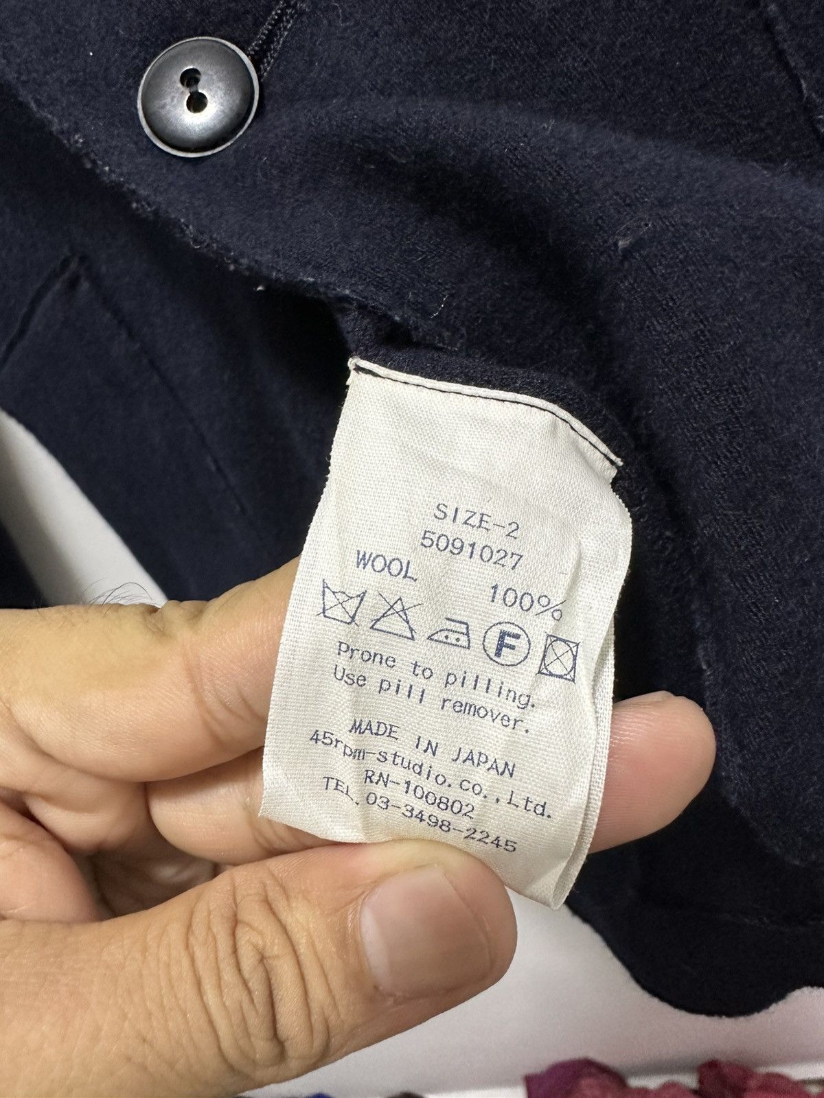 45rpm 45Rpm Wool Jacket 3 Pocket Design Size M / US 6-8 / IT 42-44 - 4 Thumbnail
