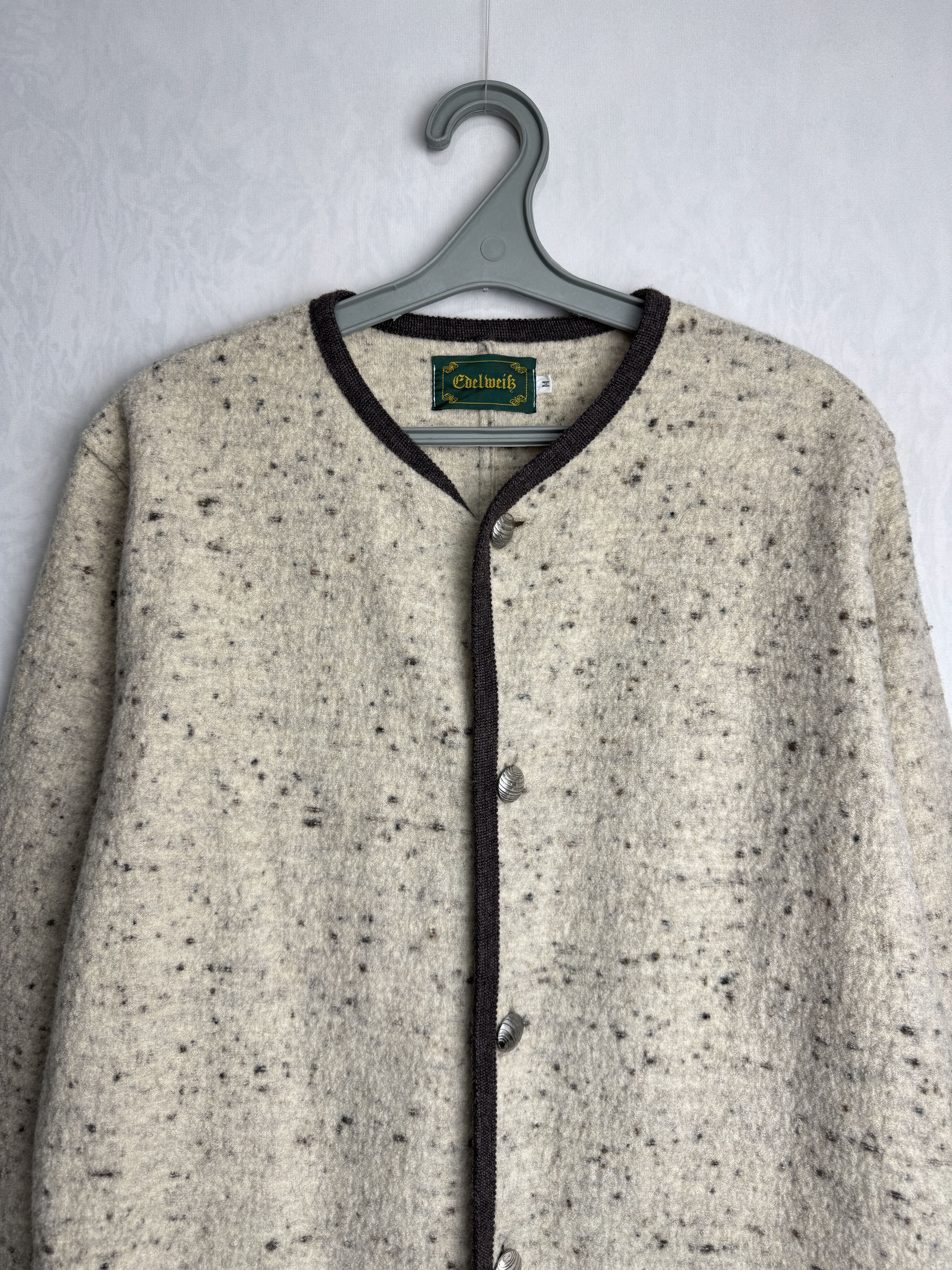 Other × Vintage EDELWEIß men’s boiled wool cardigan, made in Italy Size US M / EU 48-50 / 2 - 2 Thumbnail