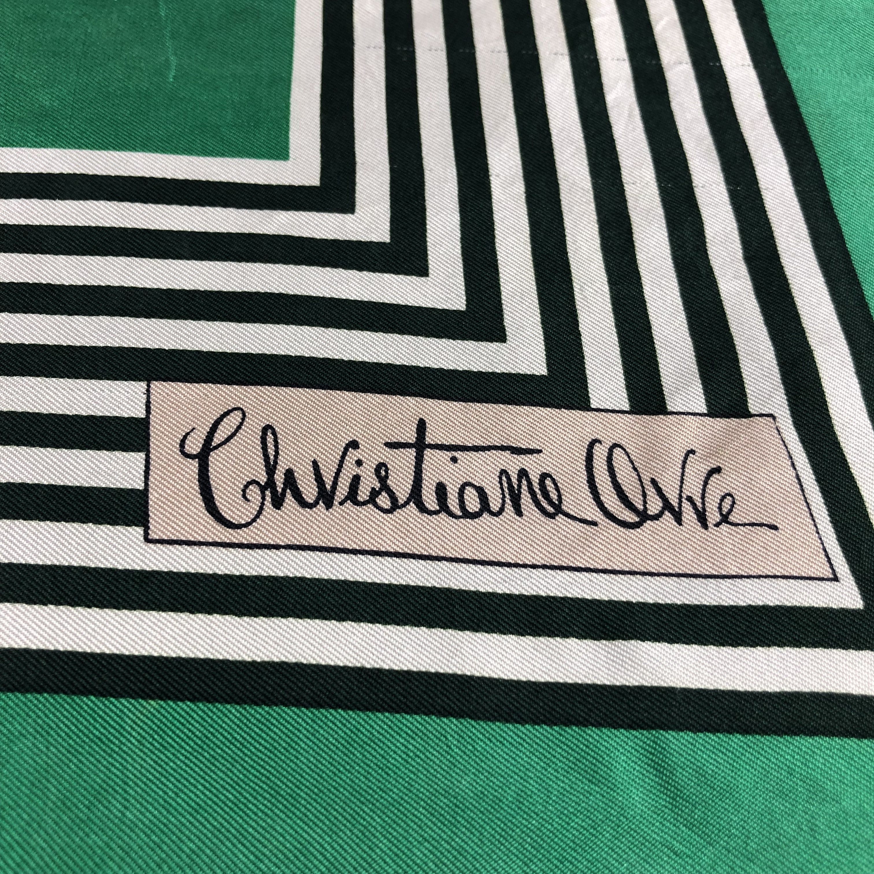 Vintage Vintage Christiane Ovre Hand Rolled Silk Scarf M896 Size ONE SIZE - 3 Thumbnail