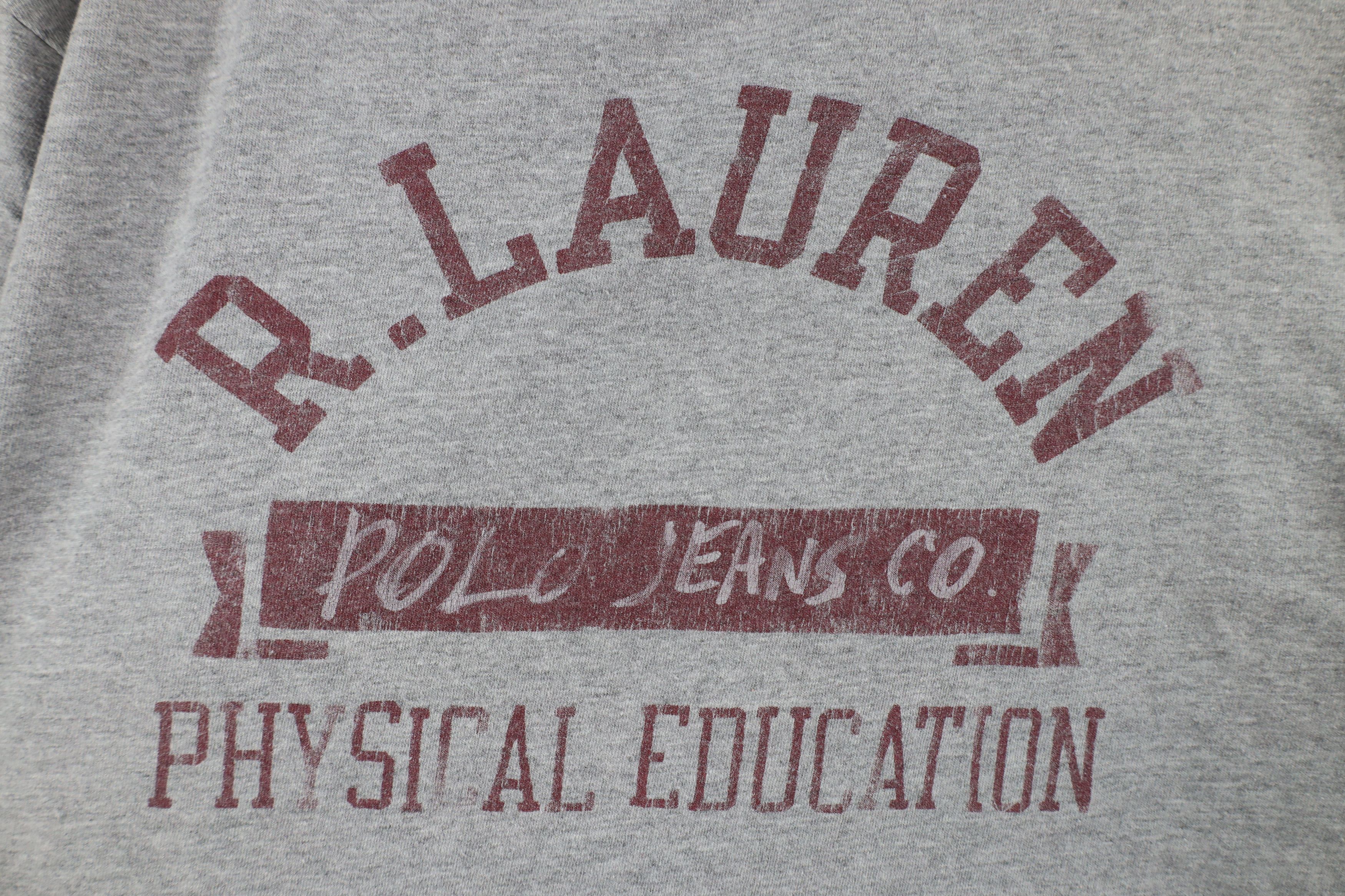 Ralph Lauren × Vintage Vintage Ralph Lauren Physical Education Long Sleeve T-Shirt Size US M / EU 48-50 / 2 - 4 Thumbnail