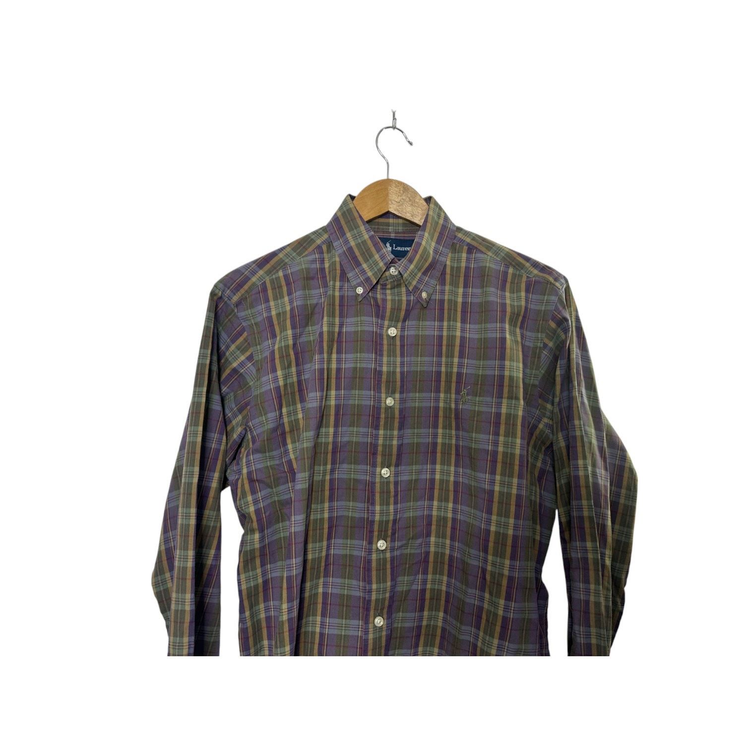 Ralph Lauren Ralph Lauren Classic Fit Purple Plaid Button-Up Shirt Medium Size US M / EU 48-50 / 2 - 2 Thumbnail