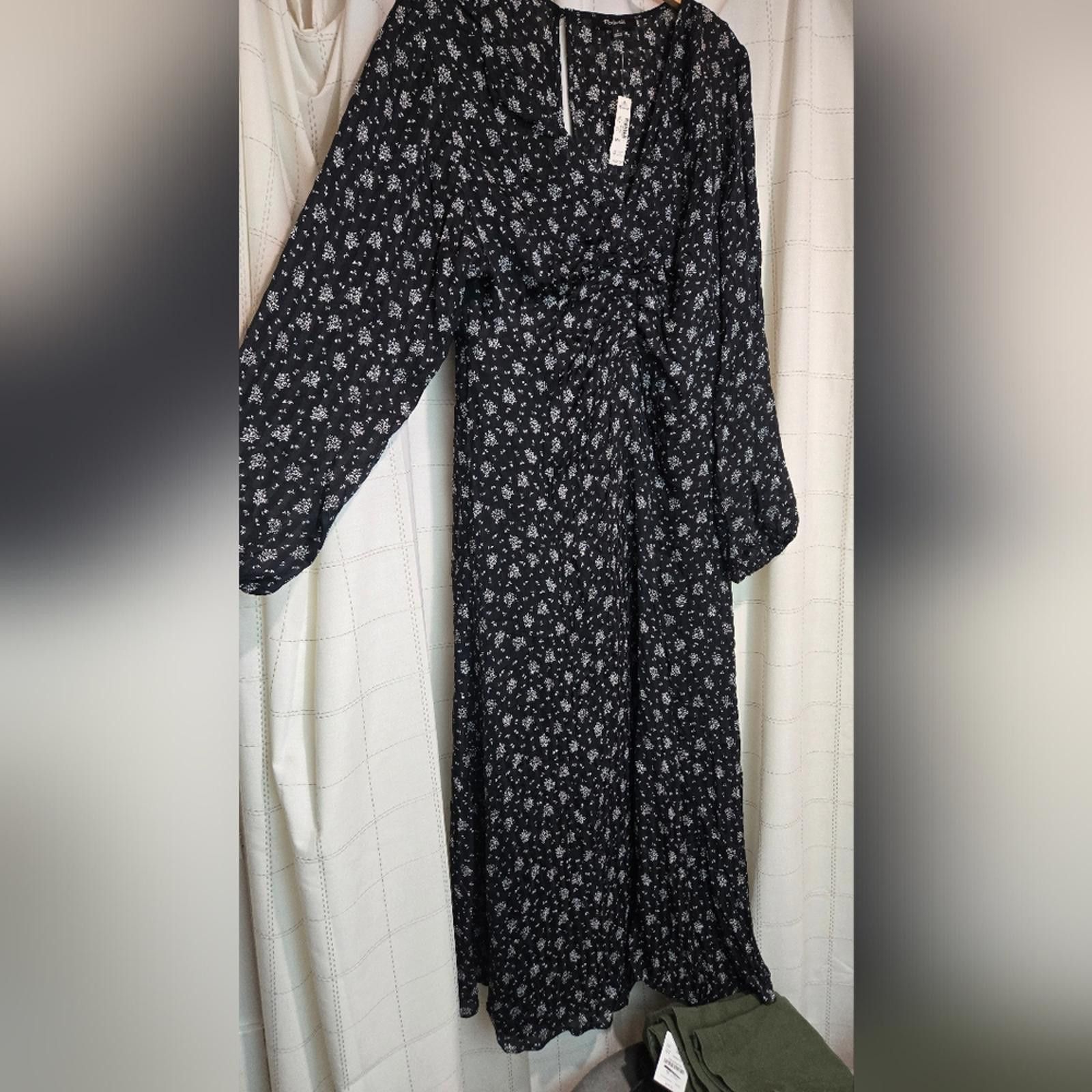 Madewell NWT Madewell Ruched Midi Dress Size S / US 4 / IT 40 - 2 Thumbnail