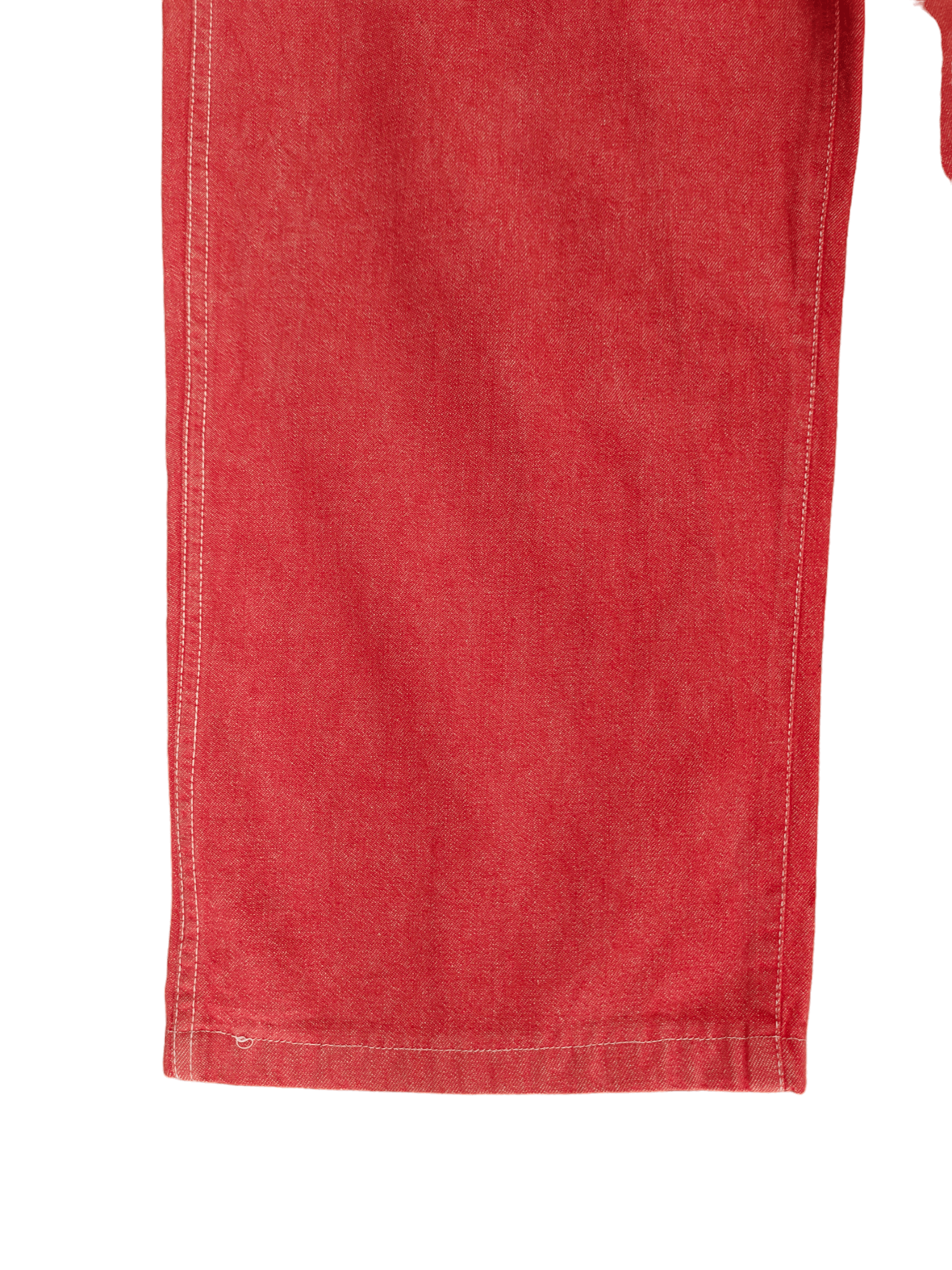 Number (N)ine × Undercover Baggy Jeans Dept Japan Red Denim Wide Leg IfSixWasNine Y2k Size US 30 / EU 46 - 8 Thumbnail