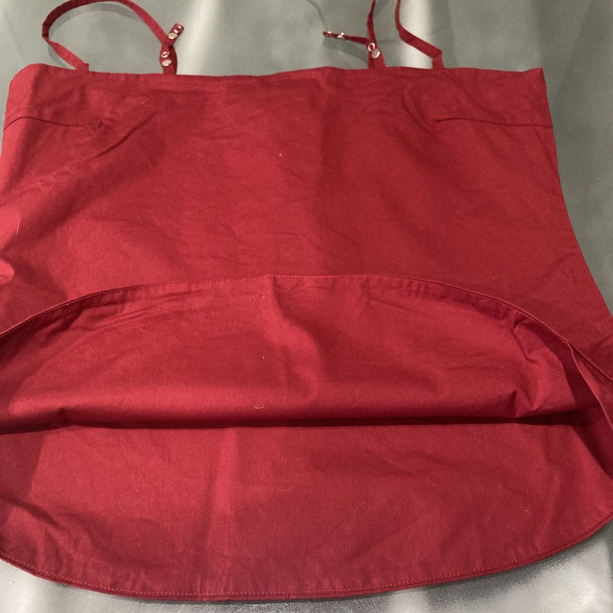 Japanese Brand 1-of-1 Runway Red Cotton Cami Top Japanese Archive Y2K Size S / US 4 / IT 40 - 13 Thumbnail