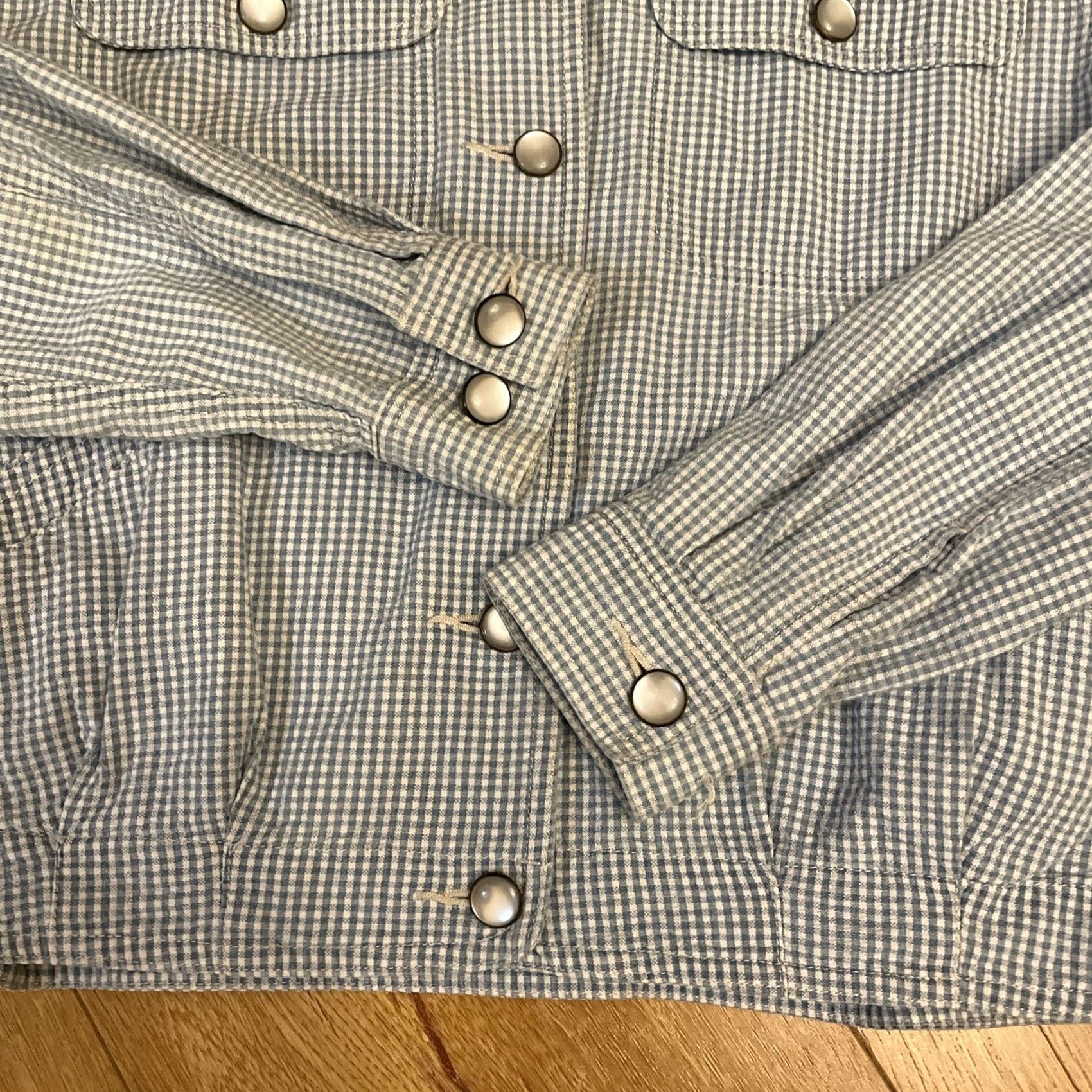 Vintage VINTAGE LizWear Jacket Coat S Boho Cotton Blue S Adults Womens Girls Mens Size S / US 4 / IT 40 - 5 Thumbnail