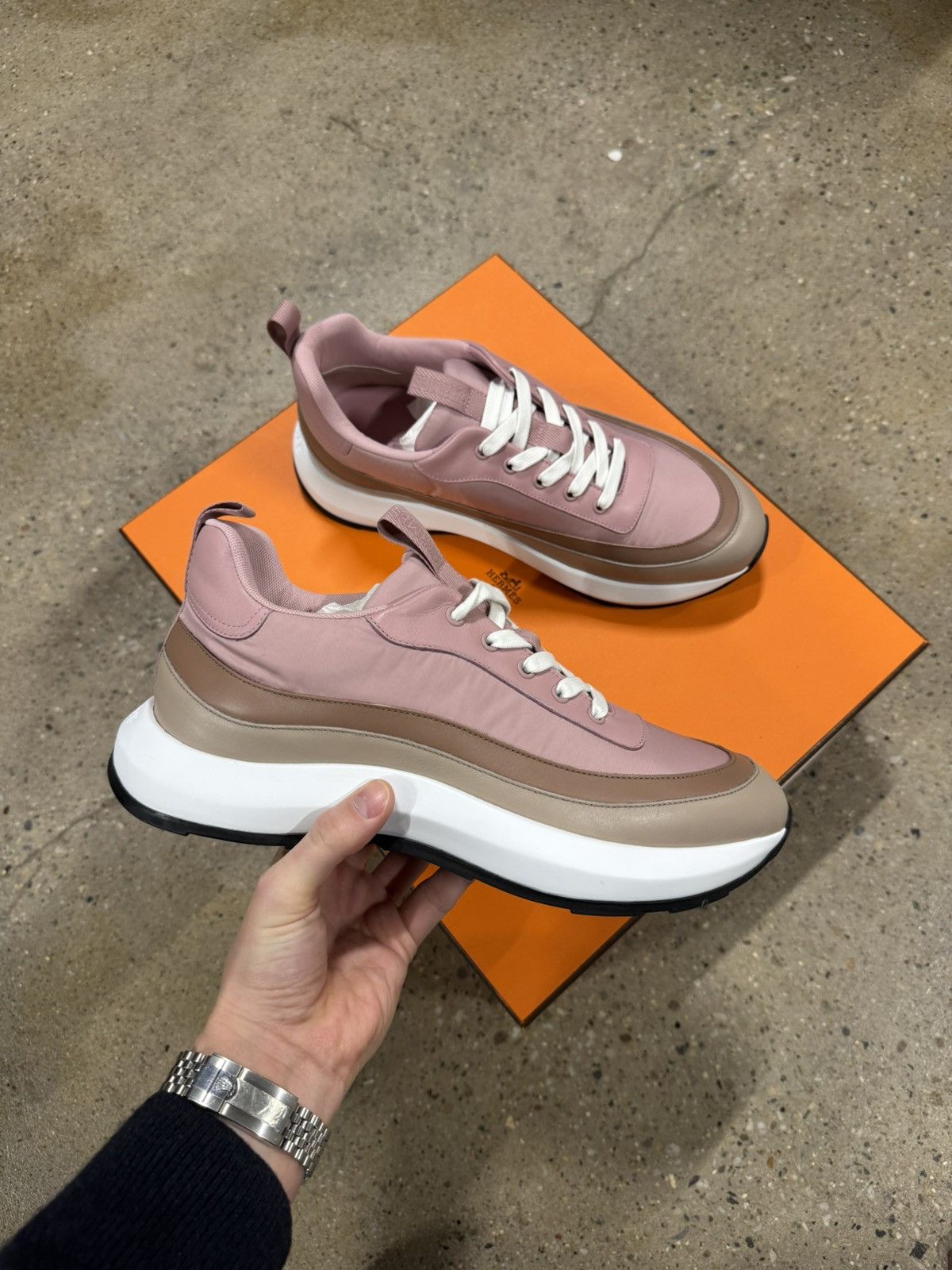 Hermes Hermes Gramme Runner Sneaker NEW 1250$ Size US 10.5 / EU 43-44 - 4 Thumbnail