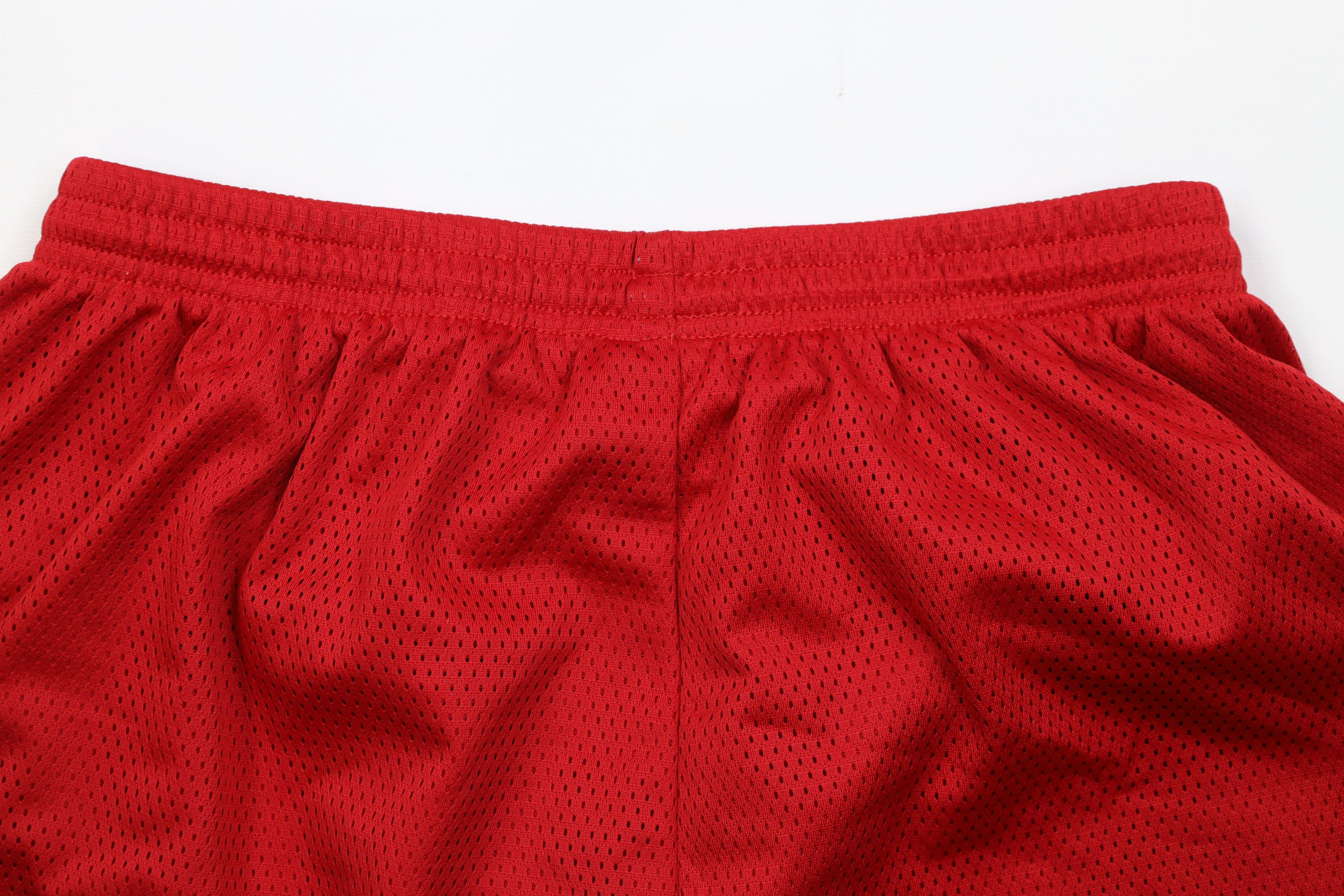 Nike Vintage 90s Nike Mini Swoosh Above Knee Shorts Red Mesh Size US 34 / EU 50 - 9 Thumbnail