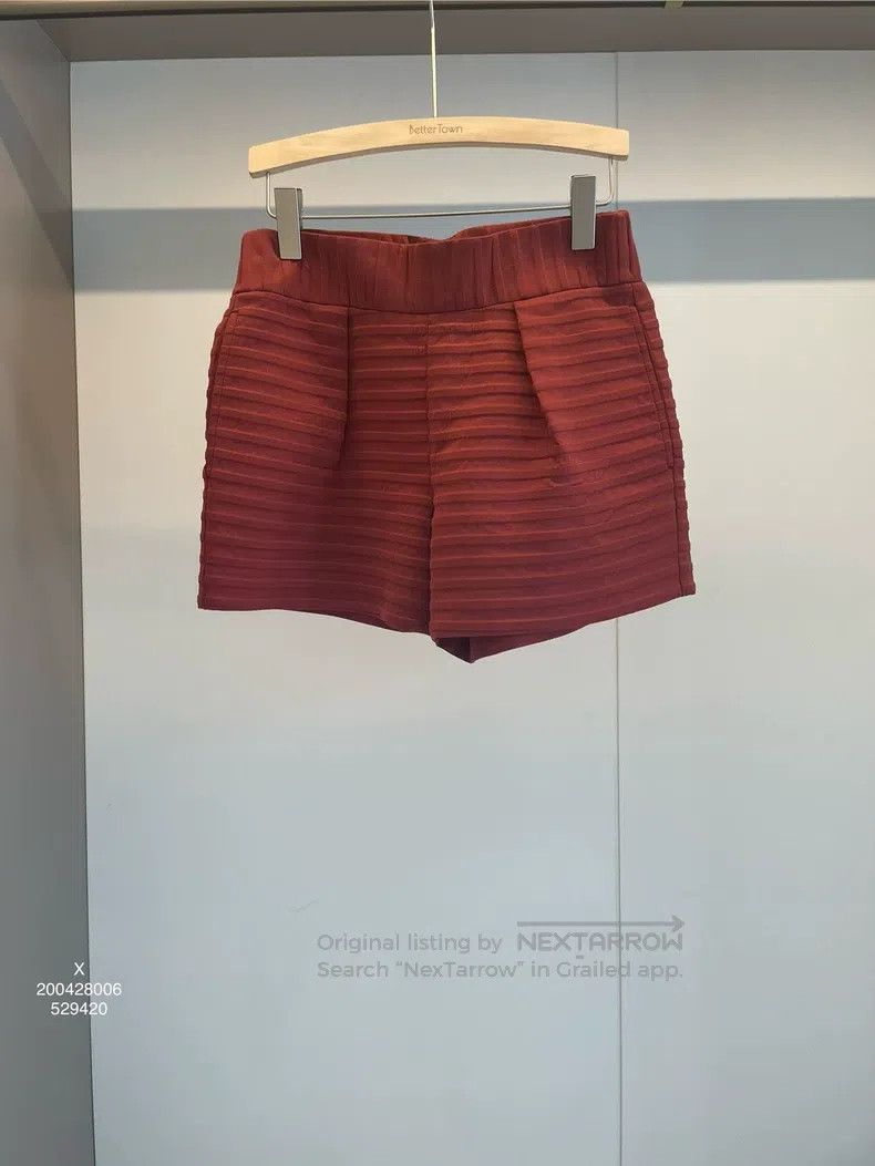 Brunello Cucinelli Brunello Cucinelli Brick Red Cotton Shorts Size 27" / US 4 / IT 40 - 1 Thumbnail