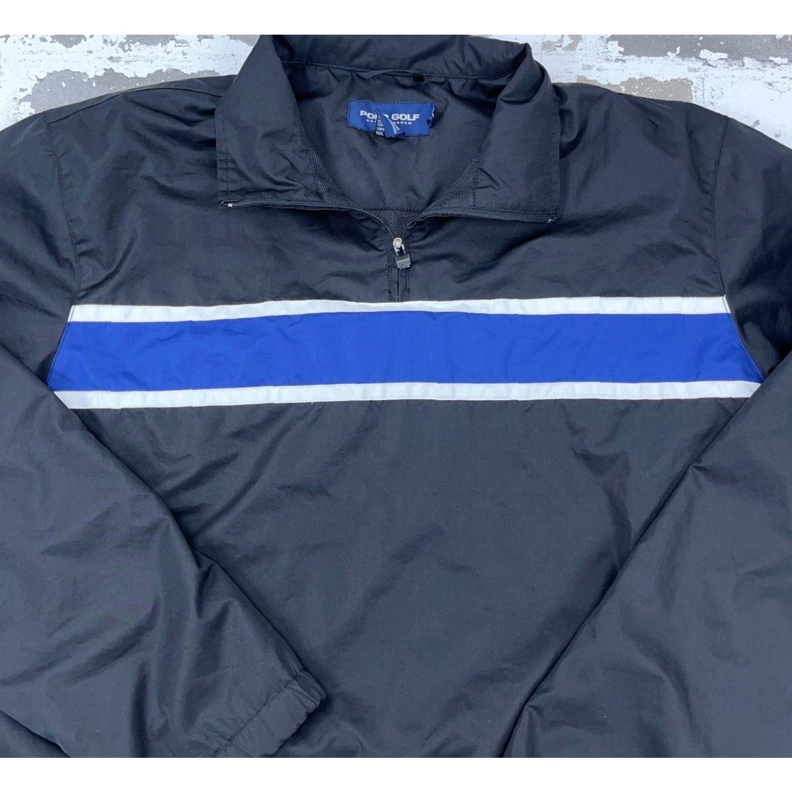 Ralph Lauren Ralph Lauren Jacket Men Medium Black Blue Pullover Windbreaker Polo Golf Adult Mens Size US M / EU 48-50 / 2 - 2 Thumbnail
