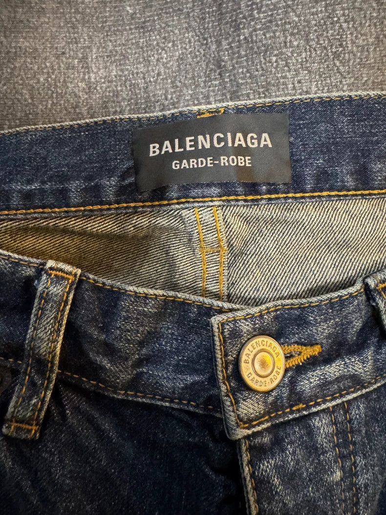 Balenciaga Balenciaga size S Color matching low waist straight jeans Size US 27 - 3 Thumbnail