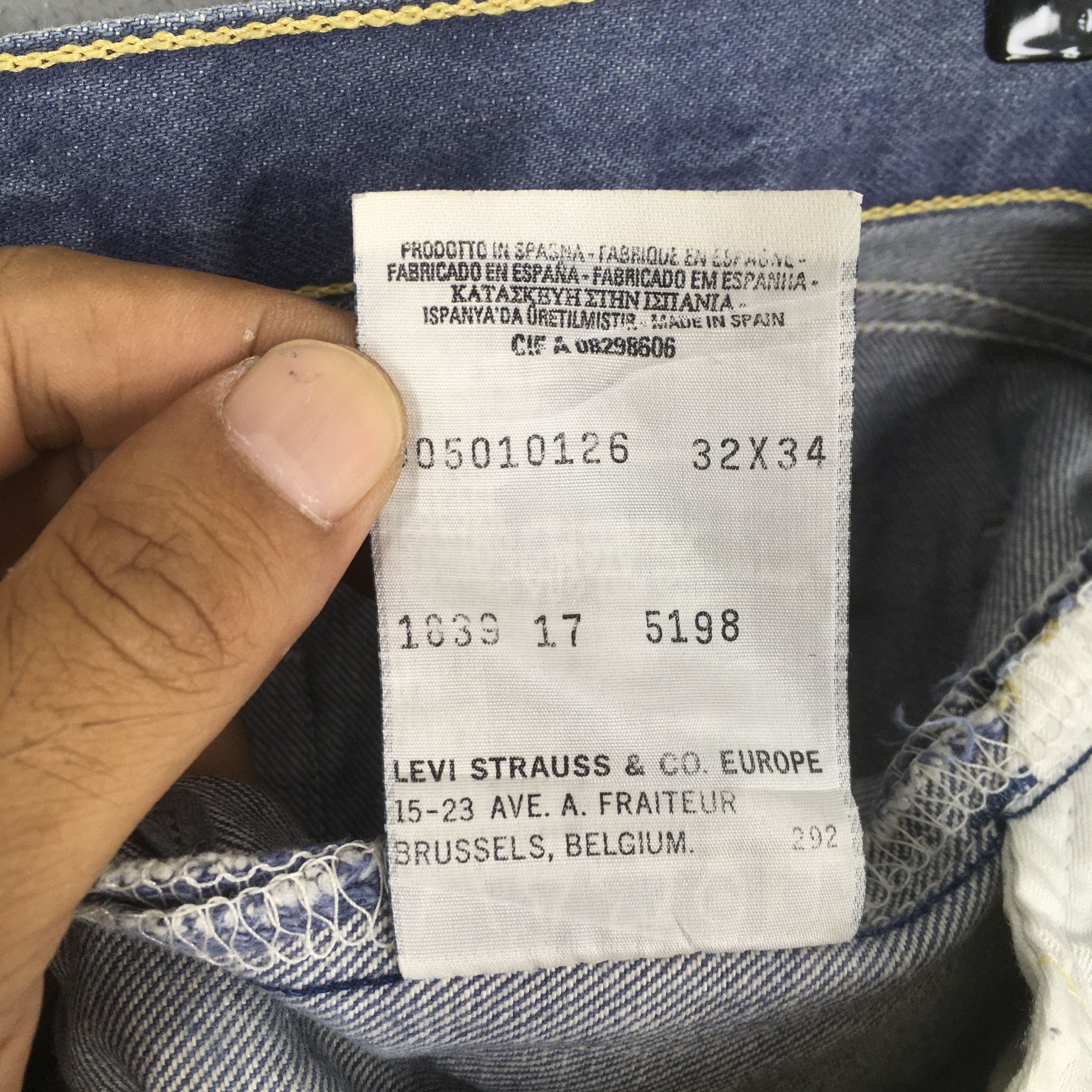 Levi's Size 29x30 Vintage 90s Levi's 501 Straight Leg Jeans S1630 Size US 29 - 13 Thumbnail