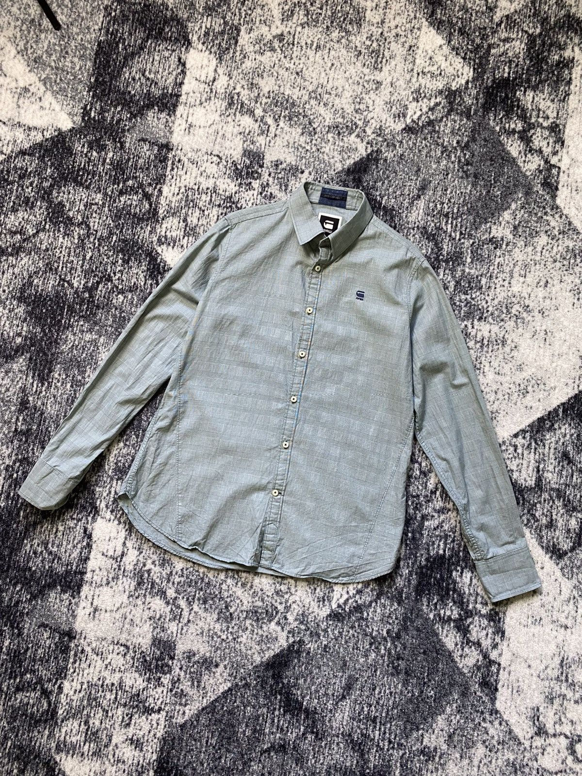 G-Star × Vintage Vintage G Star Raw Correct Shirt Button Up Long Sleeve Check Size US L / EU 52-54 / 3 - 1 Thumbnail