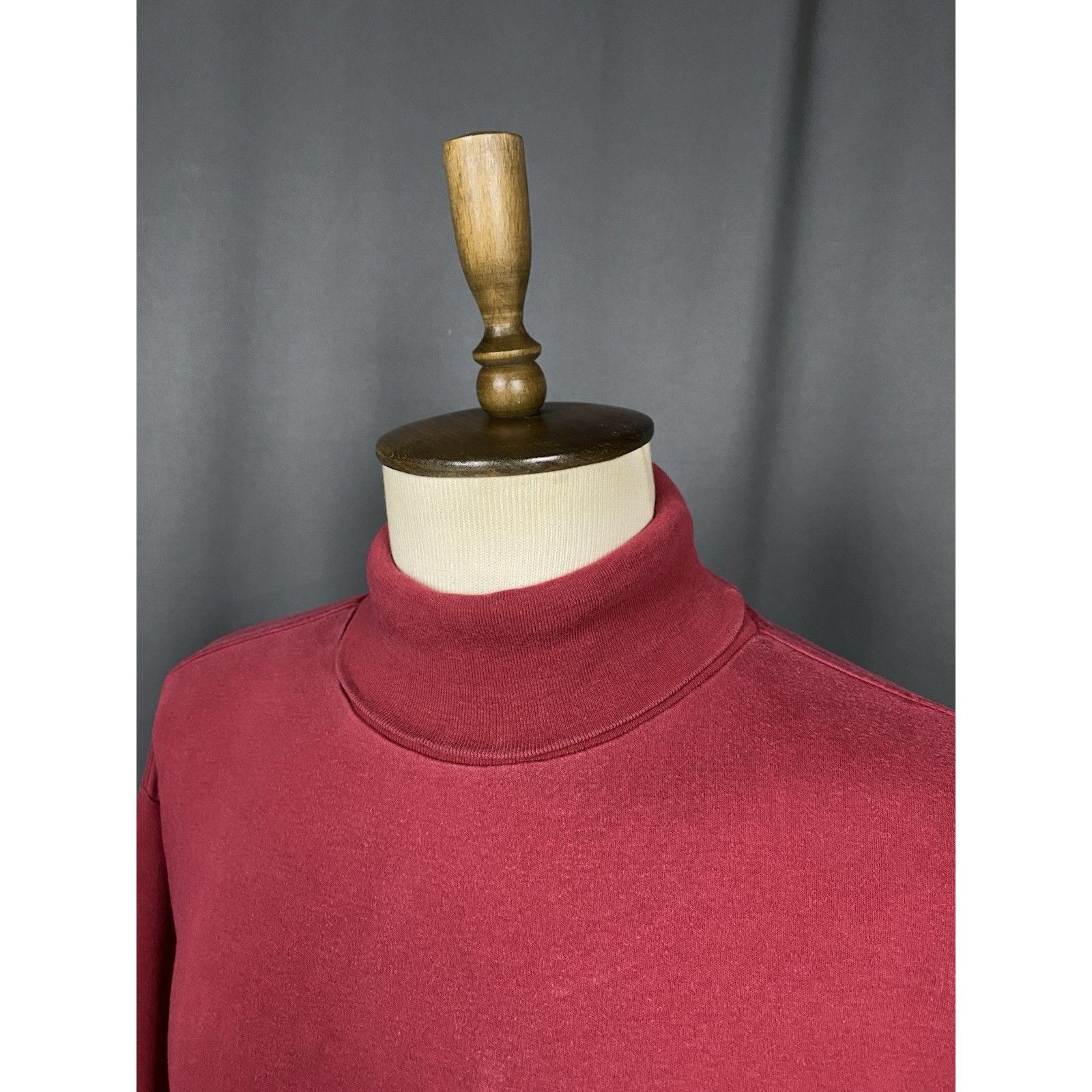 Ralph Lauren Polo by Ralph Lauren Vintage Men's Dark Red Turtleneck Sweat Size US XXL / EU 58 / 5 - 5 Thumbnail