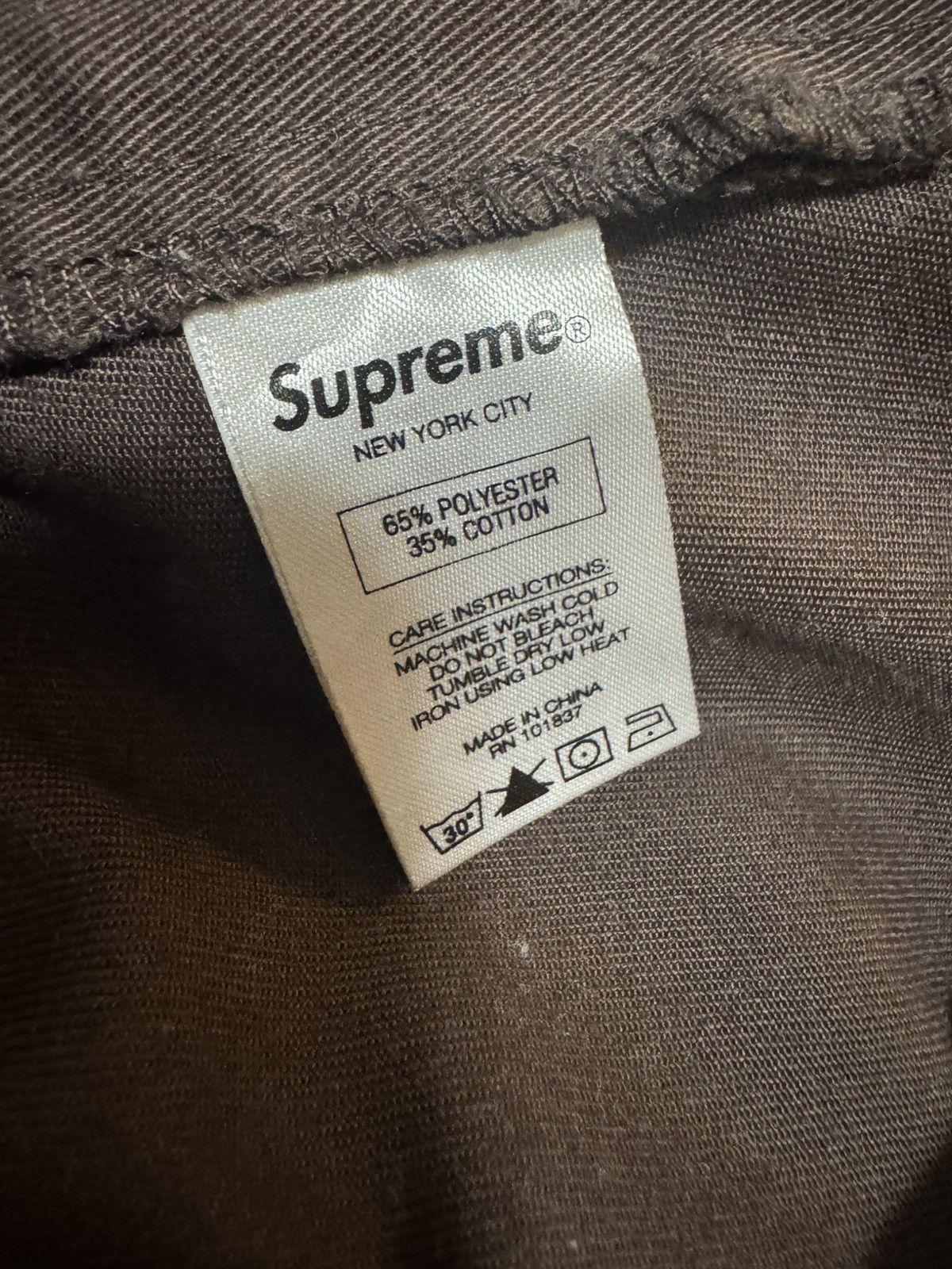 Supreme Supreme Work Pants (Brown) Size US 32 / EU 48 - 5 Thumbnail