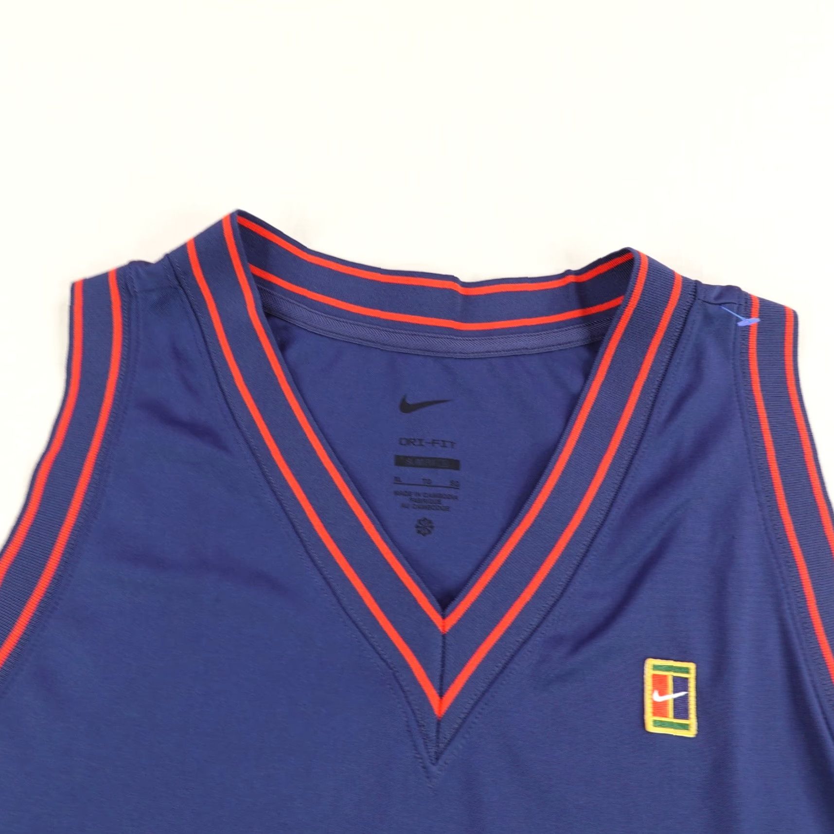Nike Nike Shirt Womens XL Blue Red Slam Court Tennis Dri Fit Tank Top Sleeveless Gym Size XL / US 12-14 / IT 48-50 - 2 Thumbnail