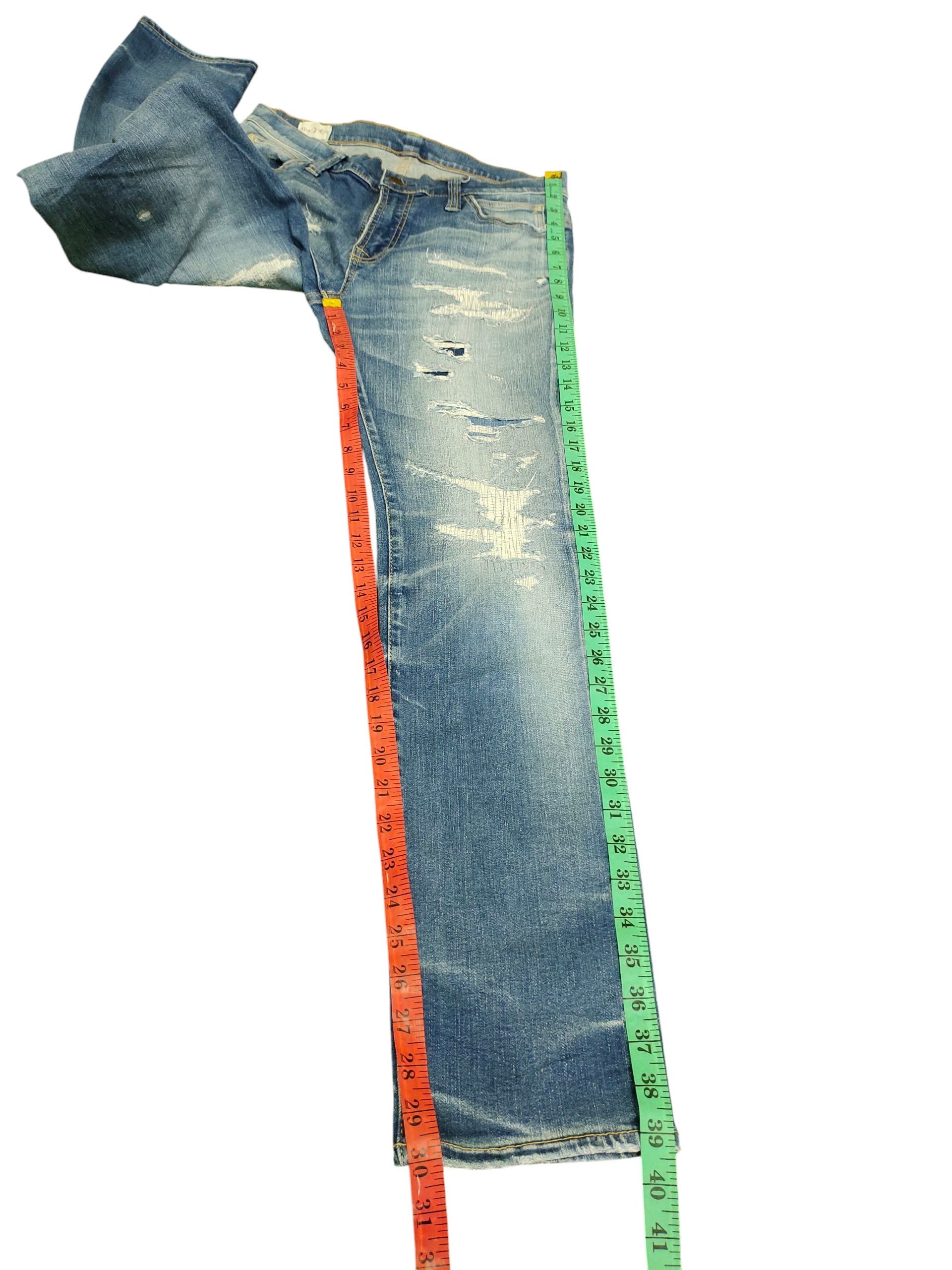 Comme des Garcons × Undercover Vintage Big John Japan Sashiko Distress Denim Jeans Size US 30 / EU 46 - 16 Thumbnail