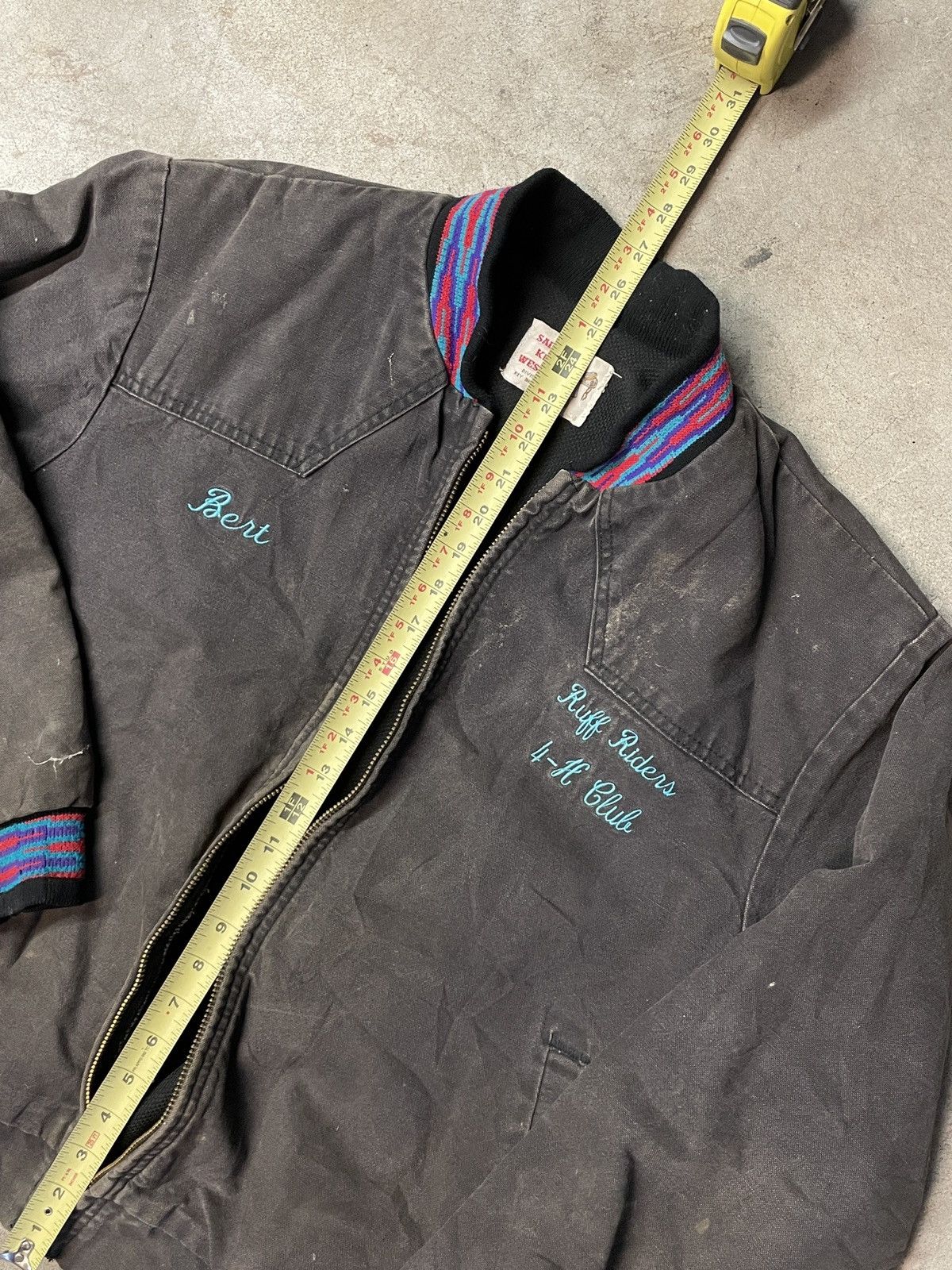 Carhartt × Vintage Vintage 1980s Saddle King Western Western Workwear Jacket Size US L / EU 52-54 / 3 - 5 Thumbnail