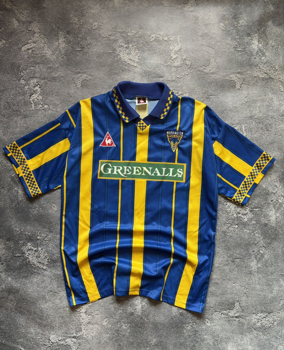 Le Coq Sportif 1997/98 Warrington Wolves Vintage Rugby Soccer Jersey Rare Size US M / EU 48-50 / 2 - 1 Thumbnail
