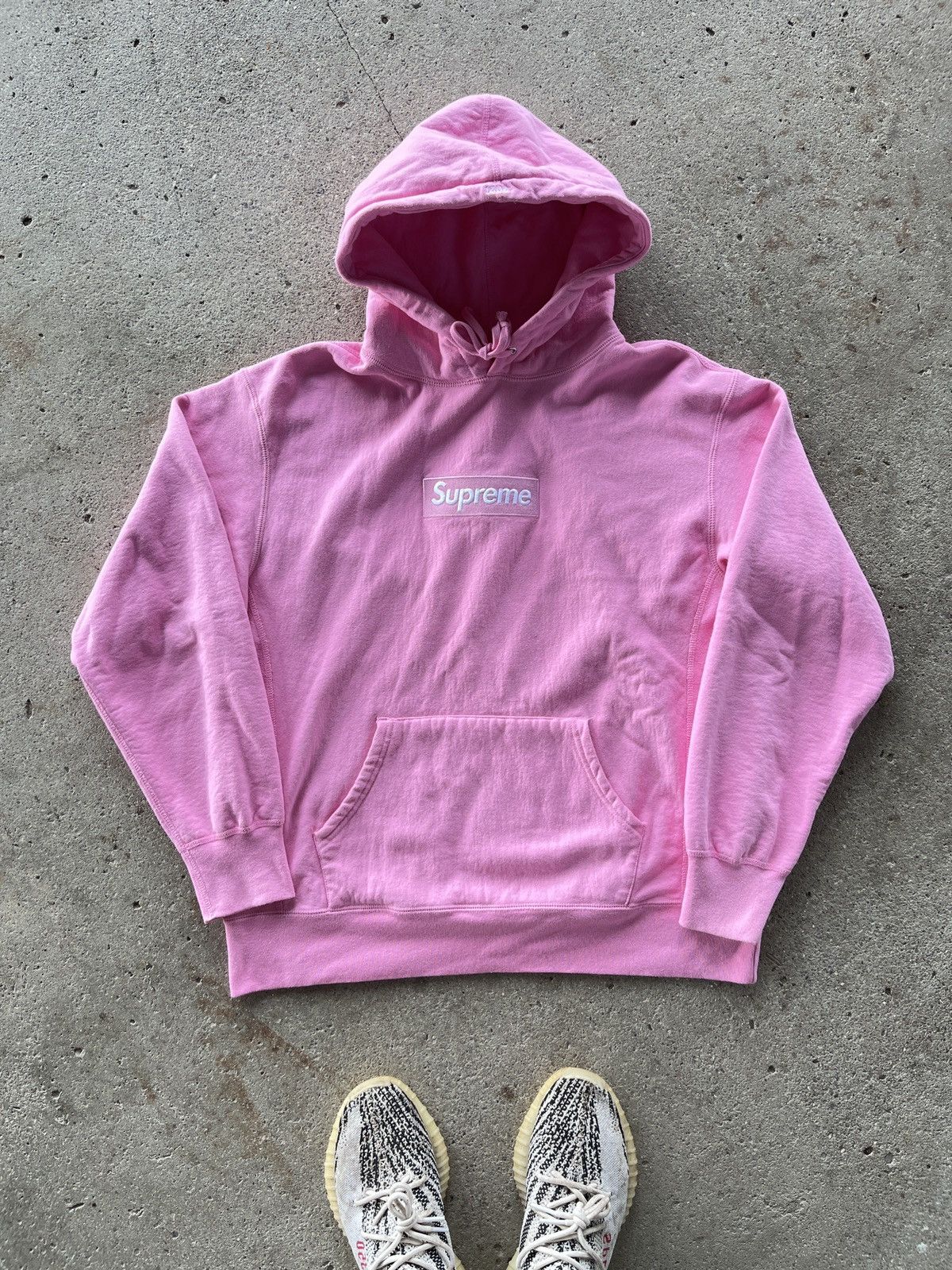 Supreme Supreme Pink Box Logo Hooded Sweatshirt Bogo Size US M / EU 48-50 / 2 - 1 Thumbnail