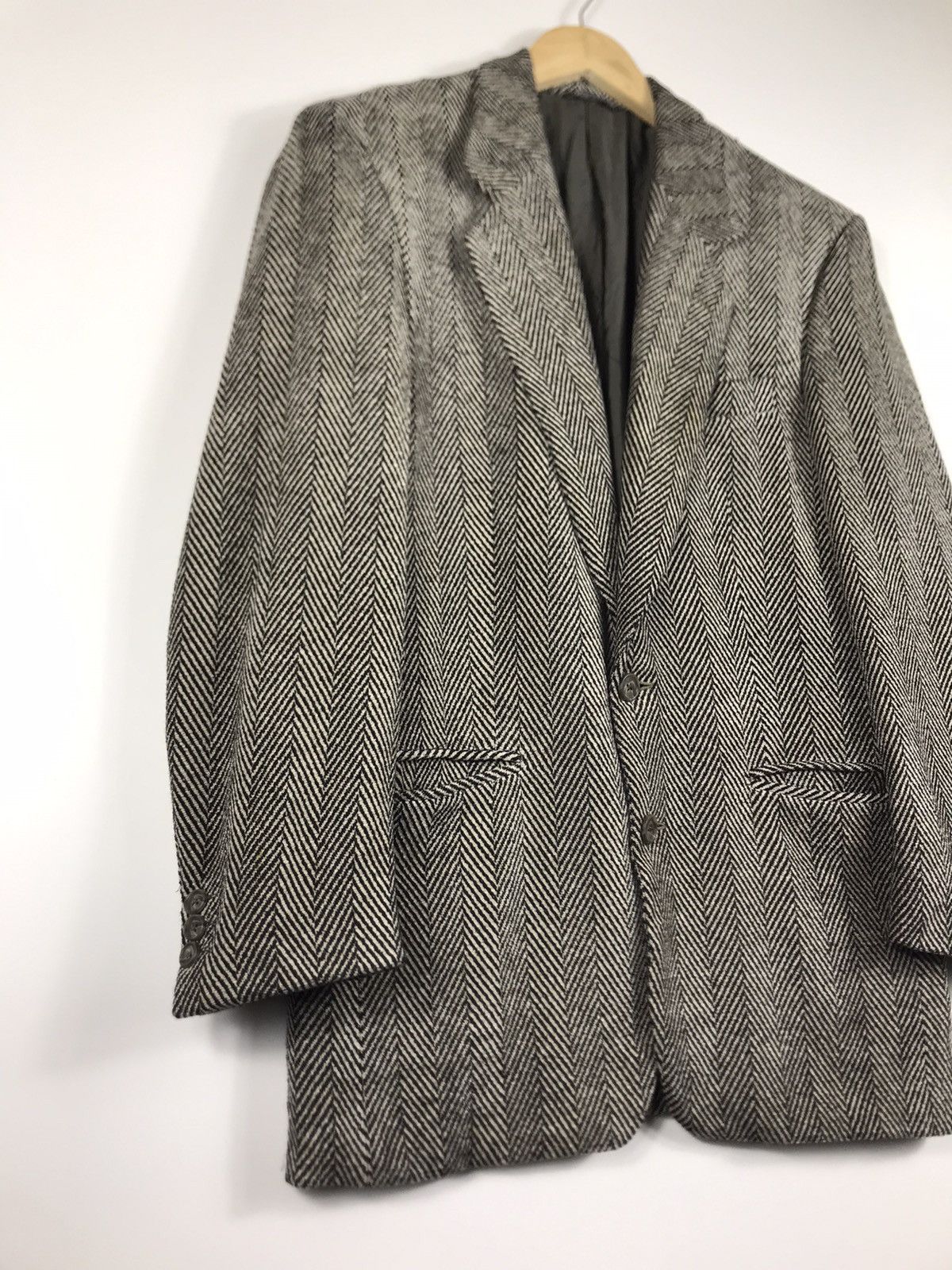 Gianfranco Ferre ⚡️Vintage Gianfranco Ferre Wool Tweed Single Breast Coat Size 44R - 2 Thumbnail