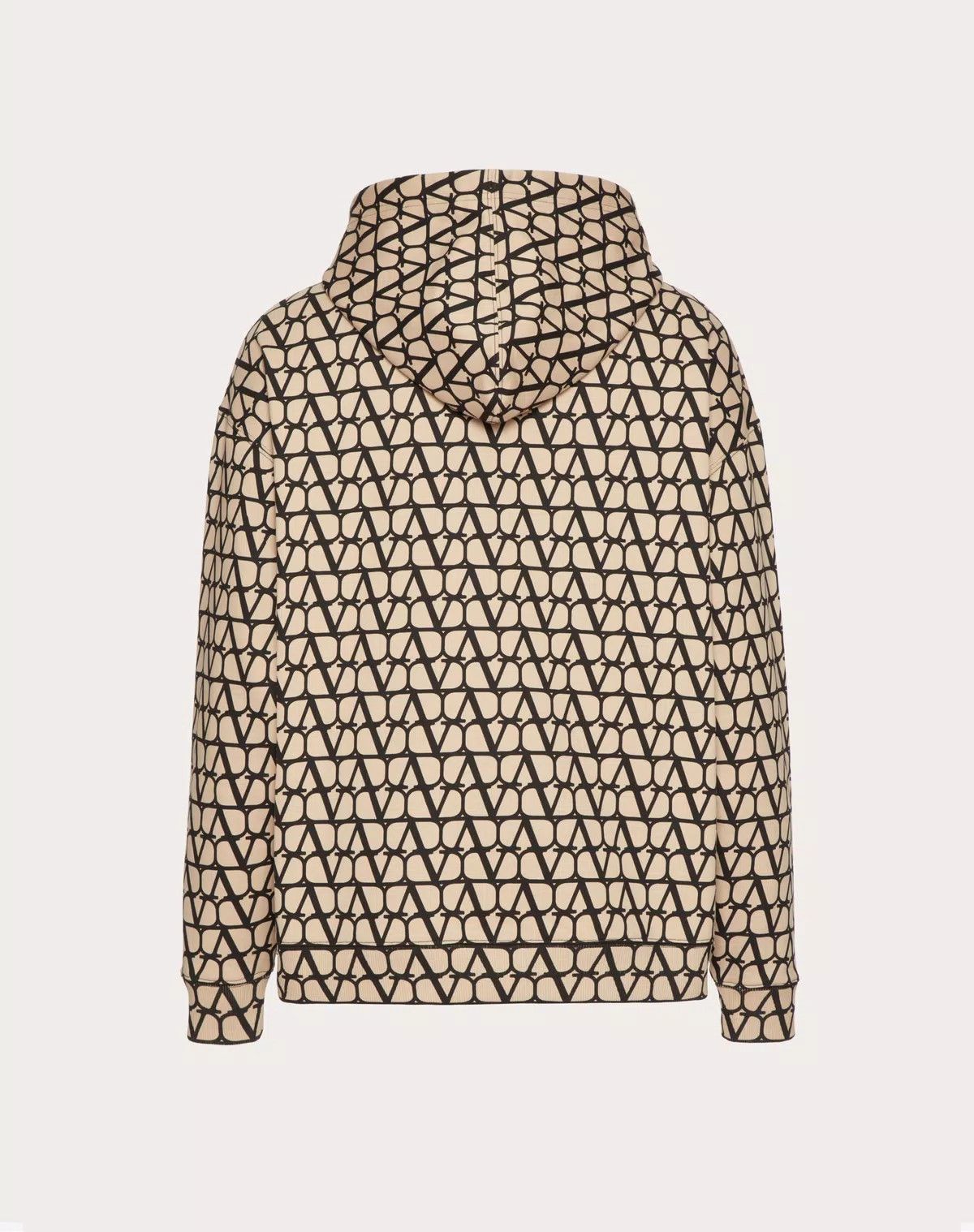 Valentino oc11z0725 Cotton Hooded Sweatshirt in Beige/Black Size US S / EU 44-46 / 1 - 2 Thumbnail