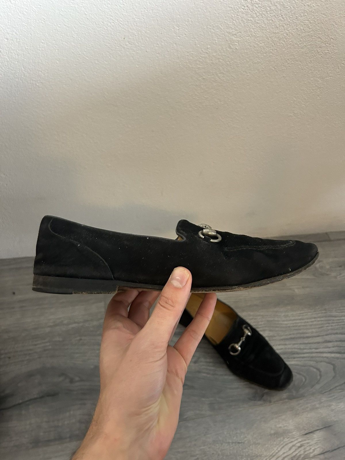Gucci Gucci Black Suede Horsebit Loafers Size 42E Size US 9 / EU 42 - 5 Thumbnail
