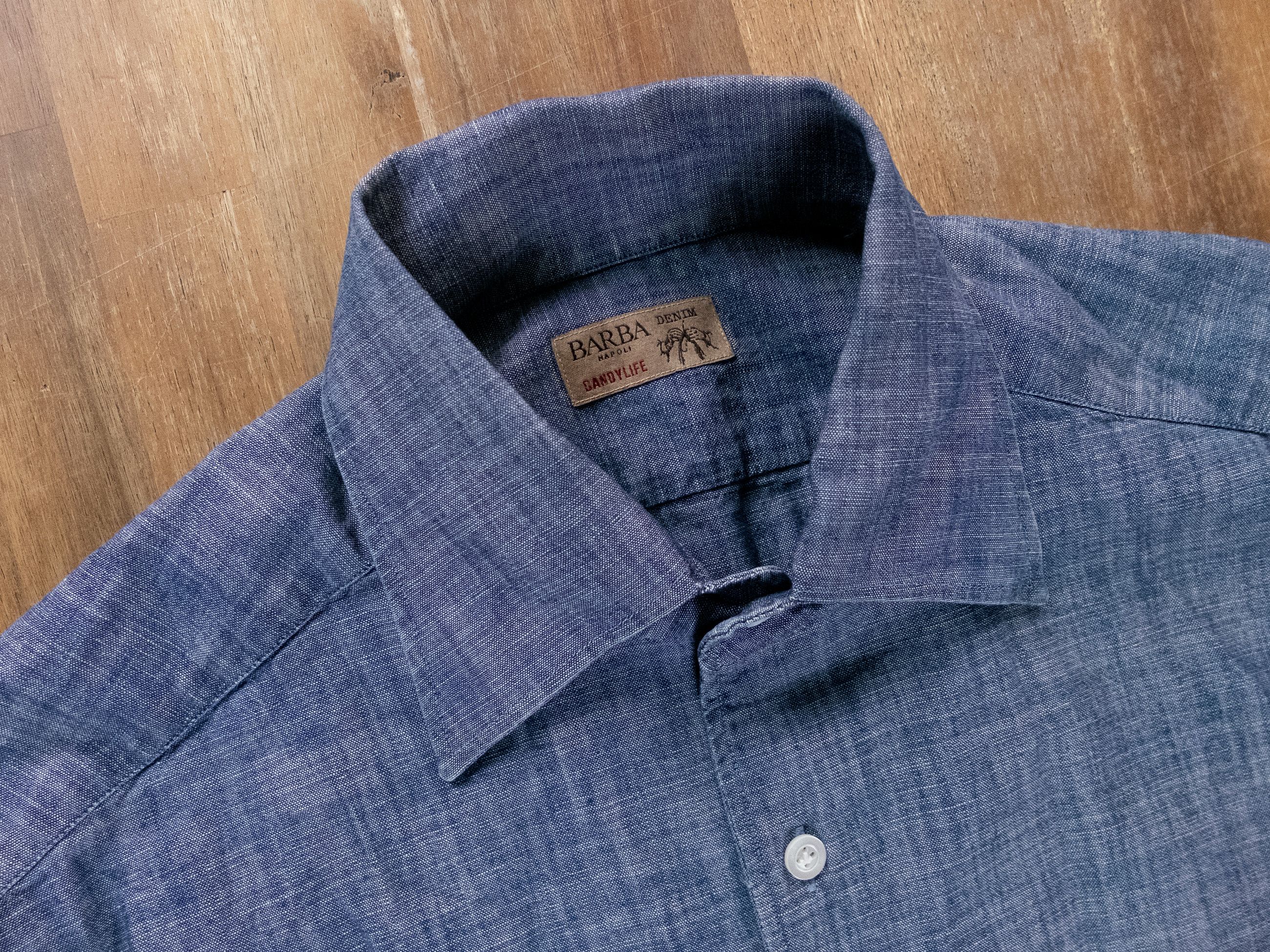Barba Napoli BARBA Napoli Dandylife blue slim fit cotton shirt Size 39 Size US S / EU 44-46 / 1 - 2 Thumbnail