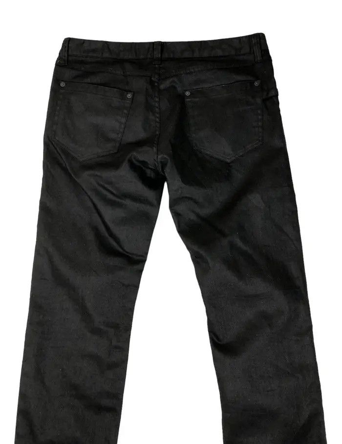 Japanese Brand Katharine Hammett London Black Wax Pants Size US 30 / EU 46 - 2 Thumbnail