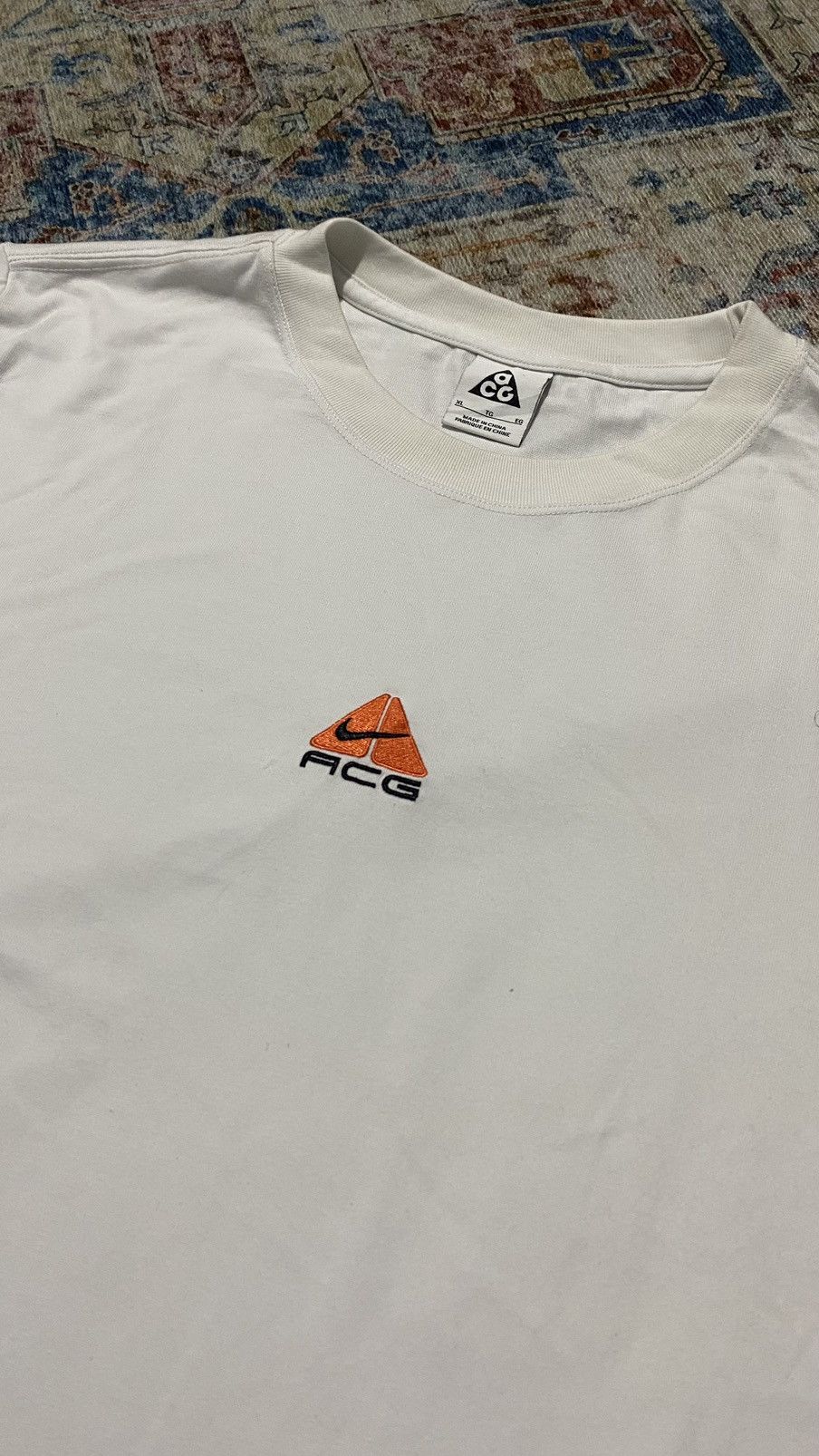 Nike Nike ACG T shirt Embroided Logo White Oversized Size US XL / EU 56 / 4 - 3 Thumbnail