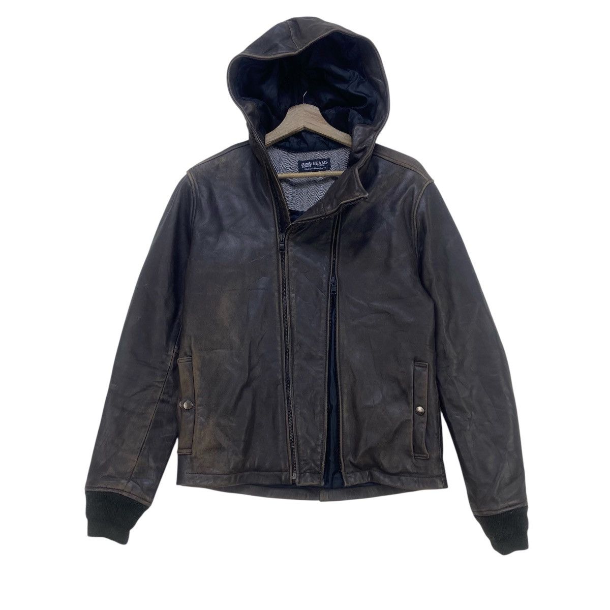 Beams Plus Rare🔥Beams Goatskin Leather Multi Zipper Jacket Size US S / EU 44-46 / 1 - 3 Thumbnail