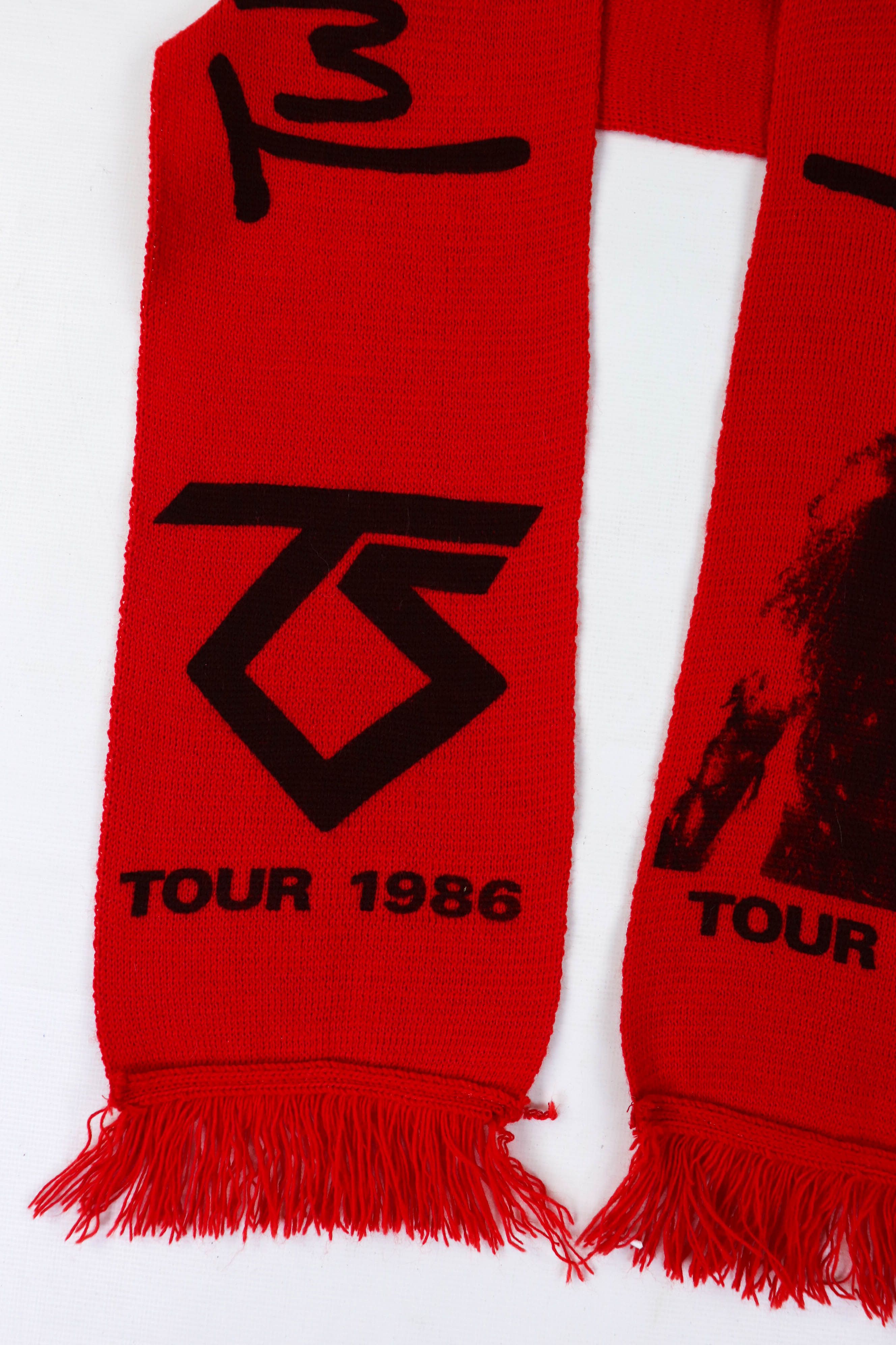 Band Tees 80s Vintage Twisted Sister Heavy Metal Band 1986 Tour Scarf Size ONE SIZE - 6 Thumbnail